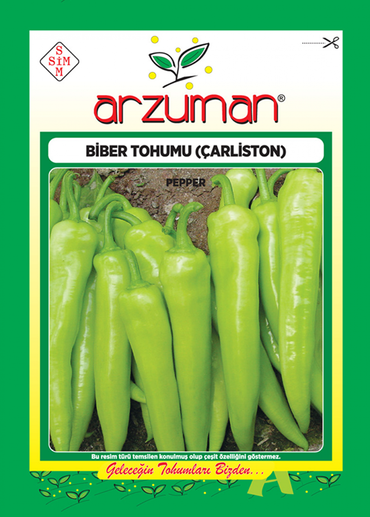 ÇARLİSTON BİBER TOHUM 10 GR ORT 1200 AD TOHUM