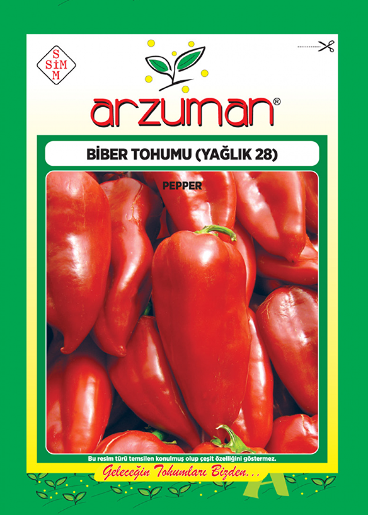 YAĞLIK KAPYA BİBER TOHUMU 10 GR ORT 1200 AD TOHUM