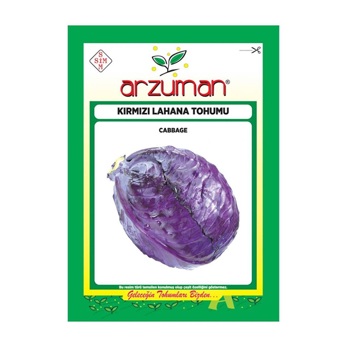 KIRMIZI-MOR LAHANA TOHUMU 10 GR ORT 2000 AD TOHUM