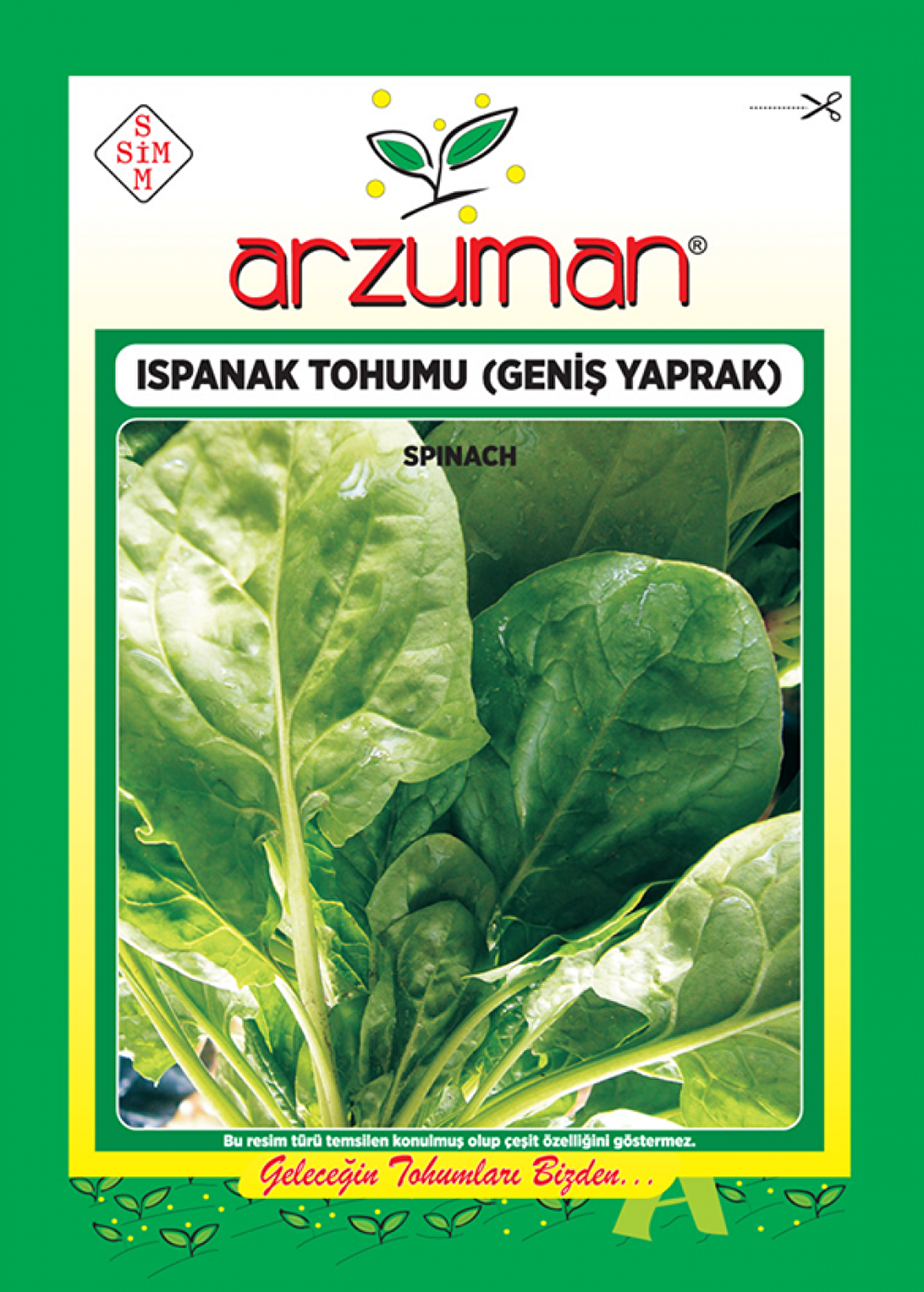 GENİŞ YAPRAK ISPANAK TOHUMU 25 GR 2000 AD TOHUM