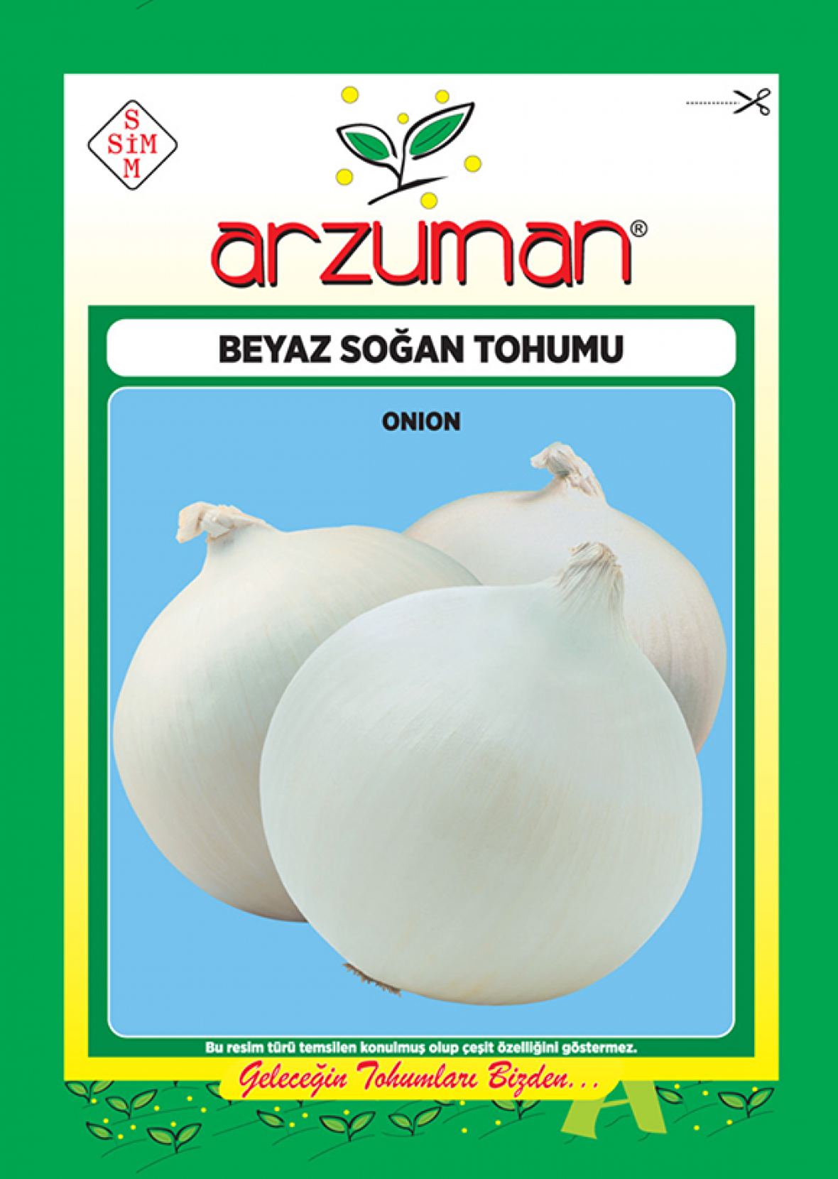 BEYAZ SOĞAN TOHUMU 5 GR ORT 1250 AD TOHUM