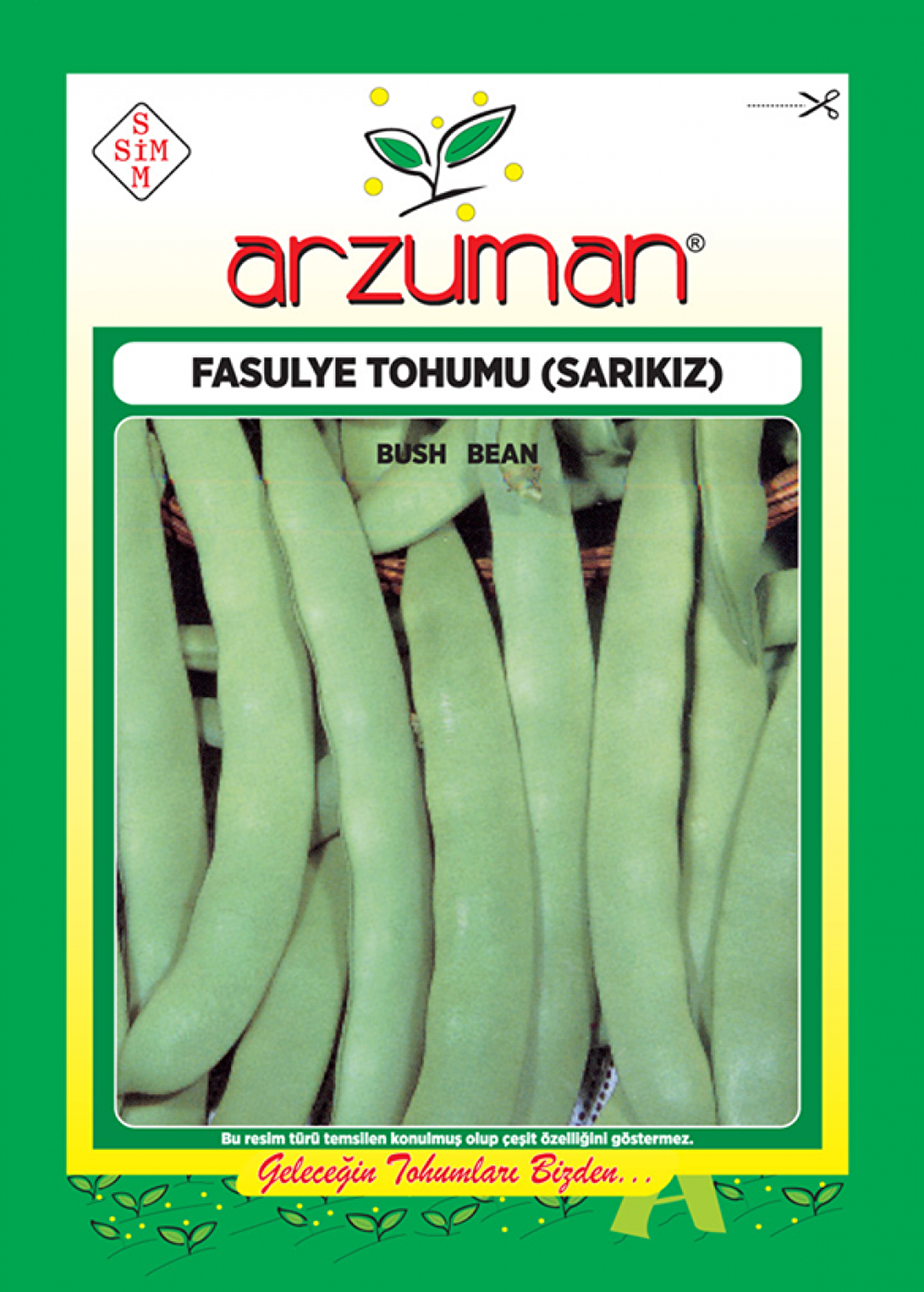 SARIKIZ OTURAK FASULYE TOHUMU 50 GR