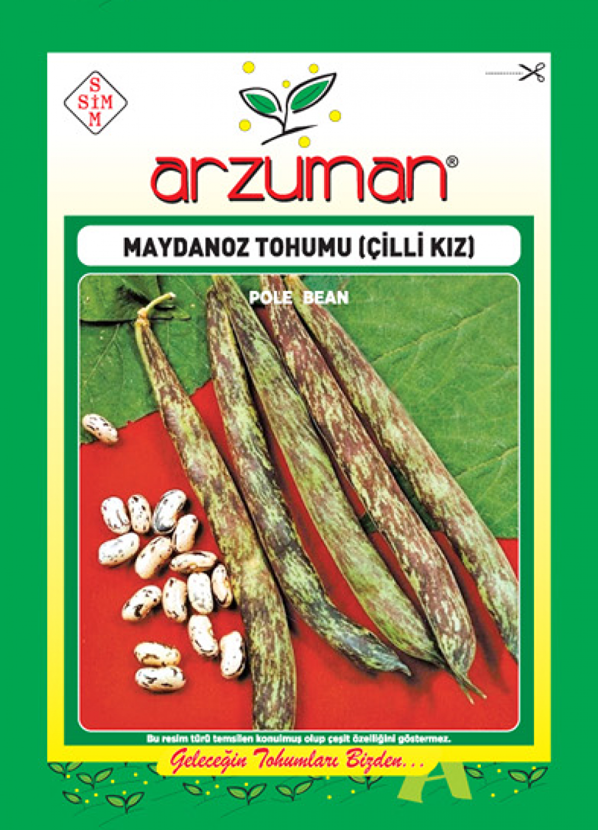 ÇİLLİ KIZ SIRIK FASULYE TOHUMU 50 GR