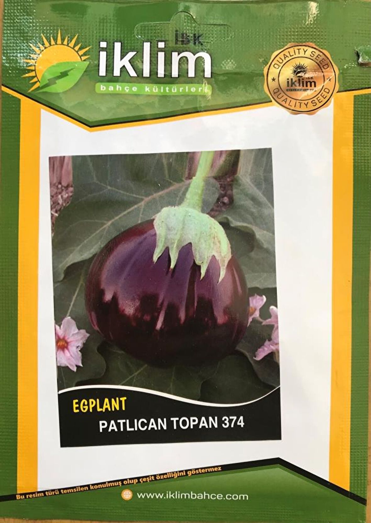 Patlıcan Tohumu Topan 374 - 10g (~ Takribi 1300 Tohum)