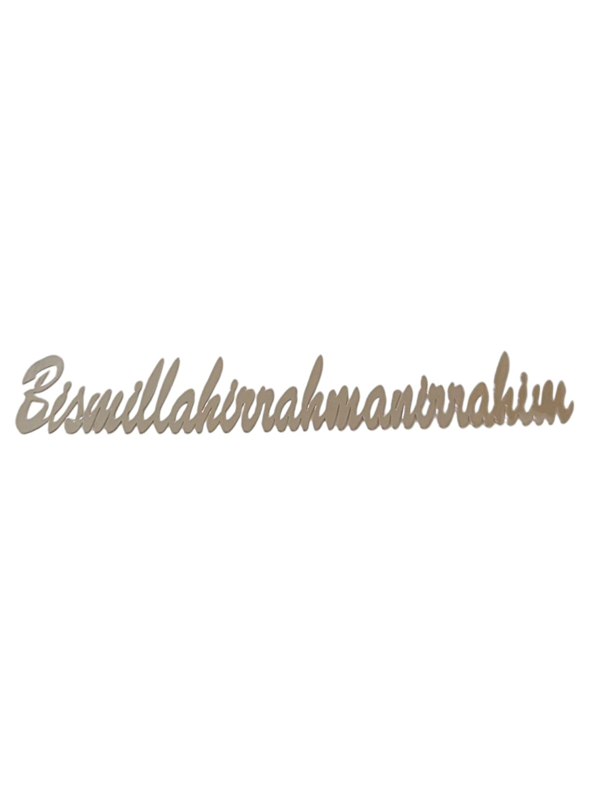 Bismillahirrahmanirrahim  Metal Oto Sticker Krom 13 cm