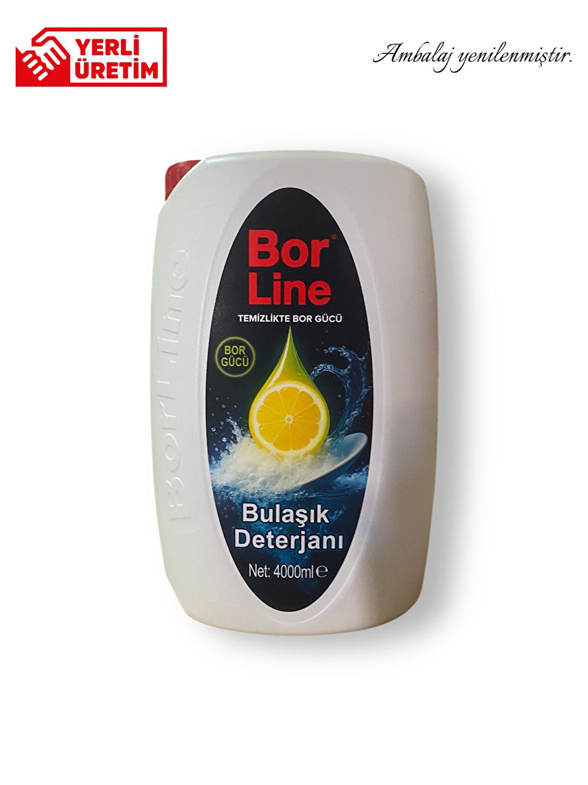 Borline Sıvı Bulaşık Deterjanı Limon 4000 ml