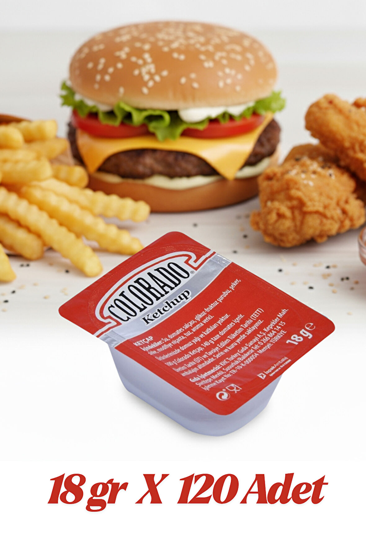 Colorado Ketçap  Sos Küvet 18 gr 120 Adet