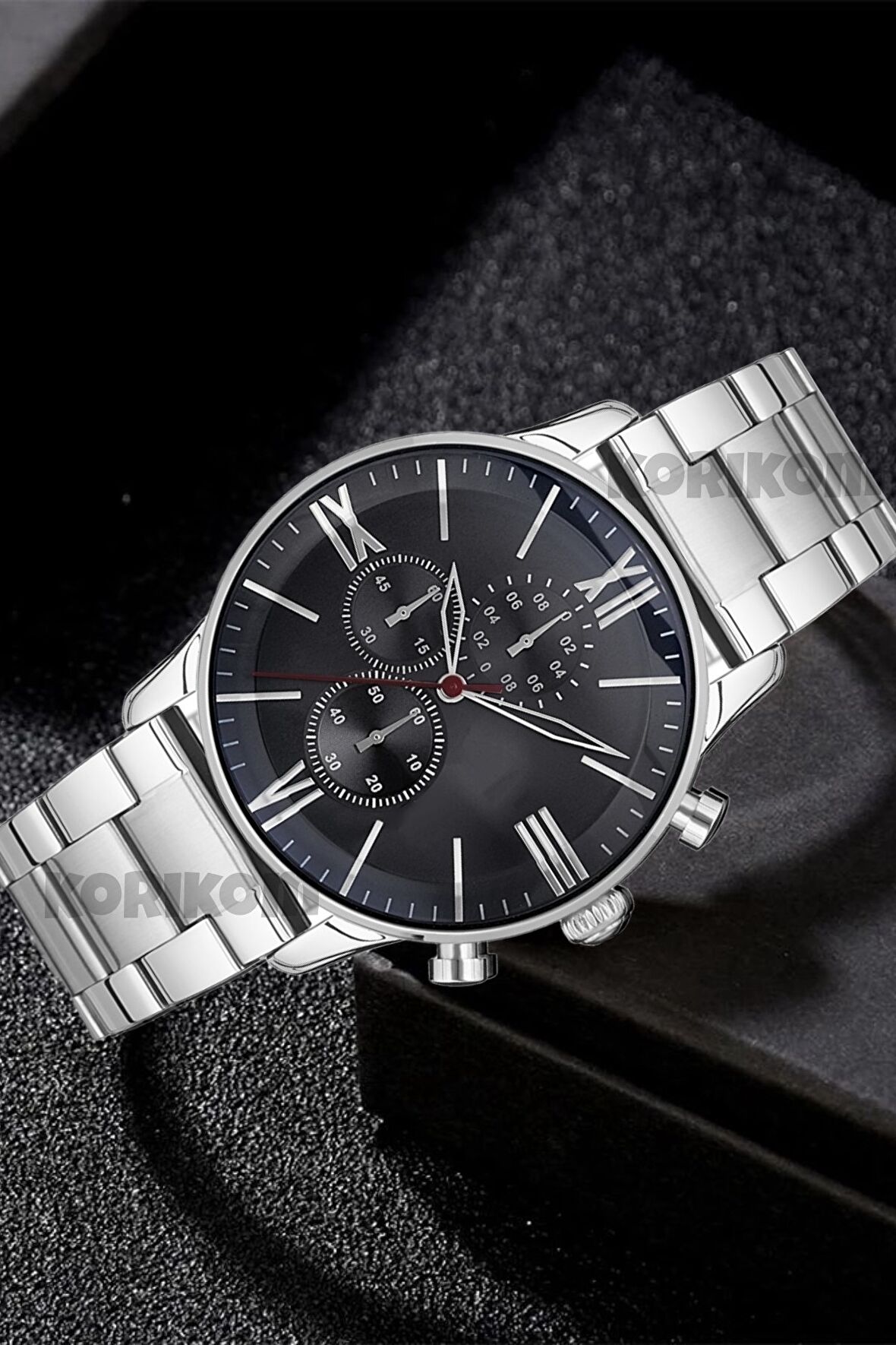 Erkek Çelik Saat Gümüş Analog Erkek Kol Saati STC11992