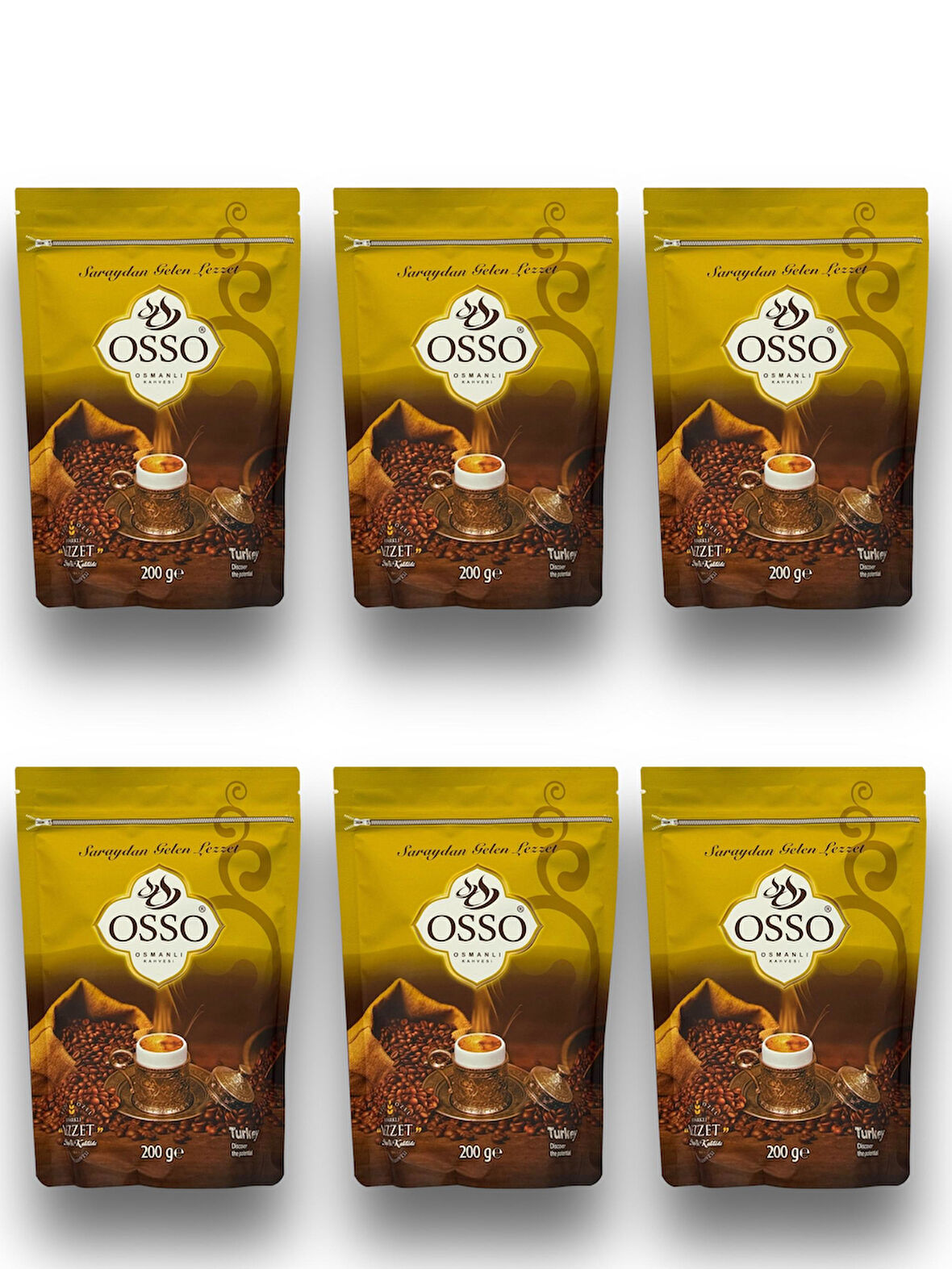 Osso 6'li Osmanlı Kahvesi(6X200=1200gr)