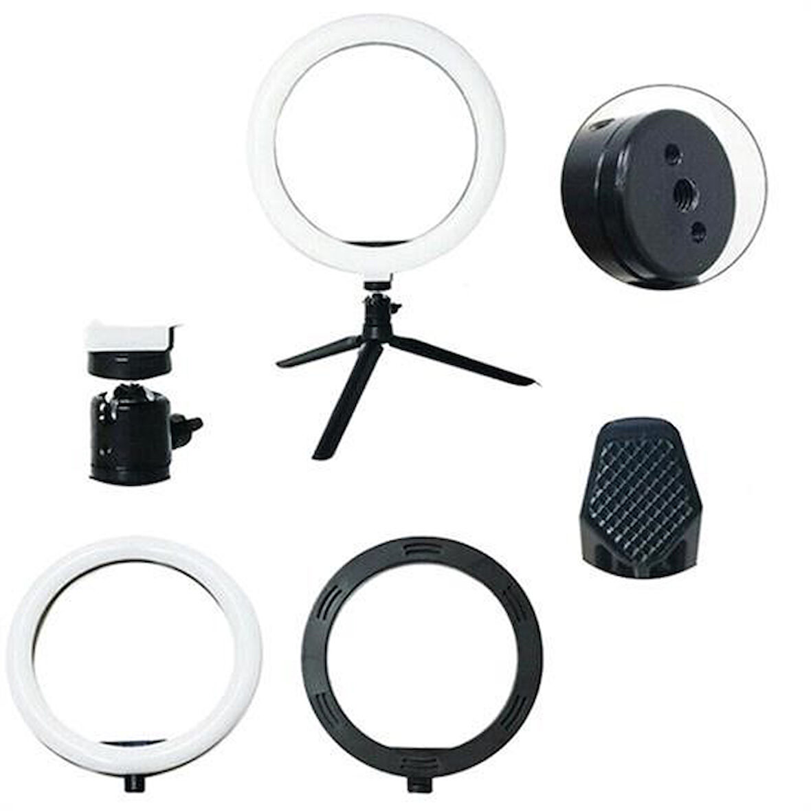 Sylar 10inç 26cm Youtube Instagram Tiktok Selfie  Stüdyo Video Fotoğraf Ring Light  Tripod Led Hal
