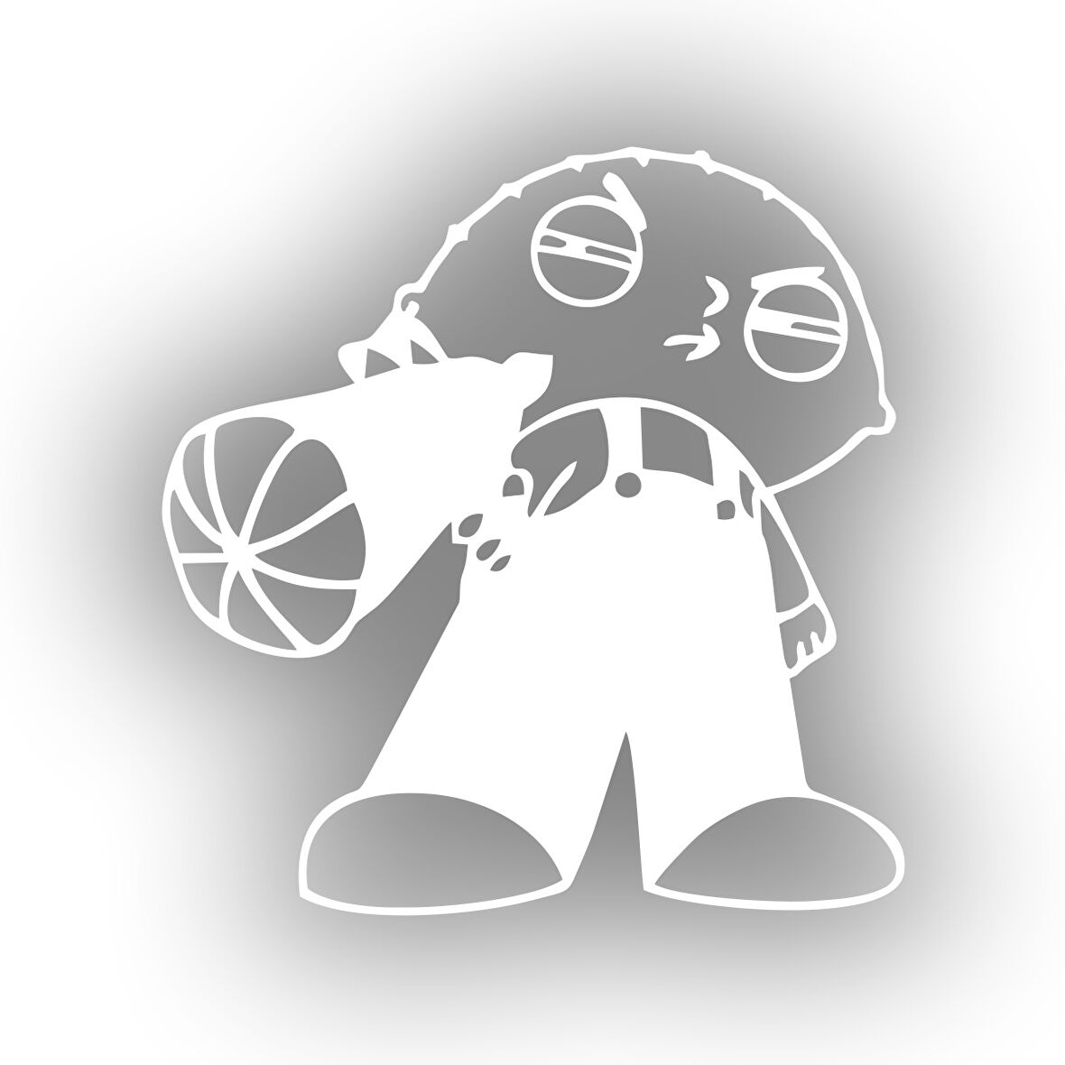 Araba Stickeri 17x17 Cm Beyaz