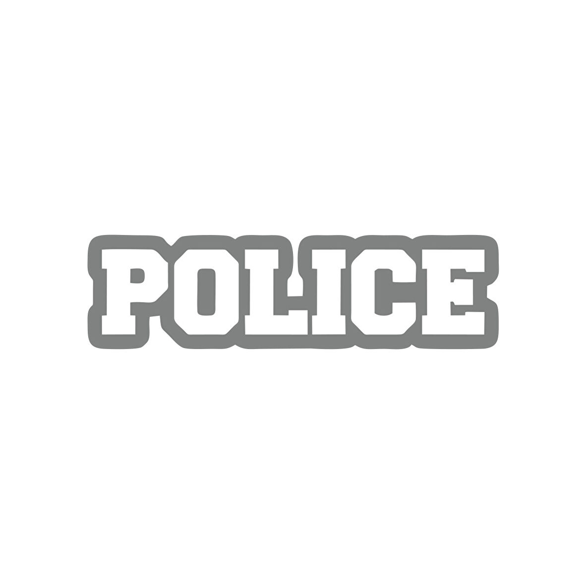 Police Araba Stickeri 17x17 Cm Gri
