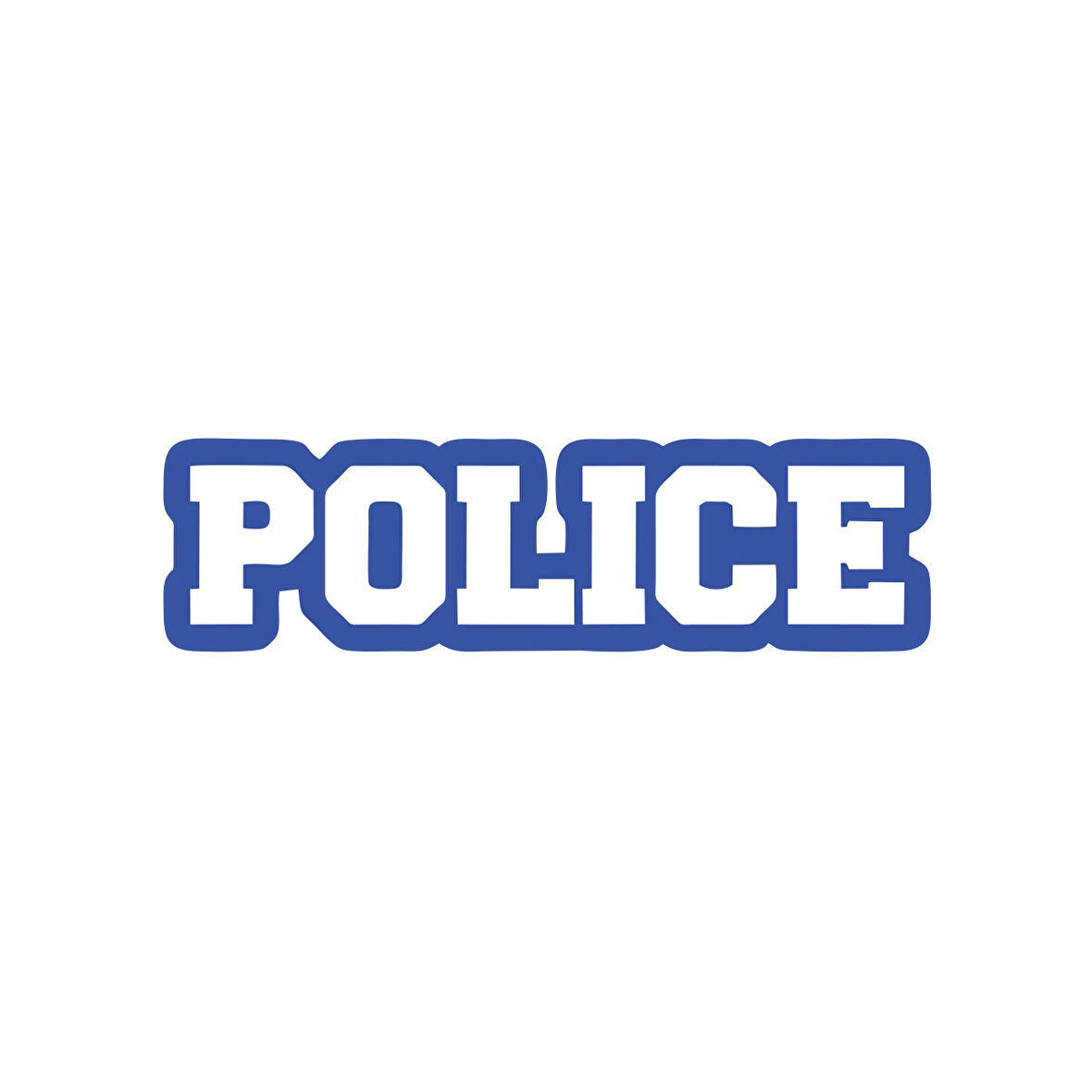Police Araba Stickeri 17x17 Cm Mavi