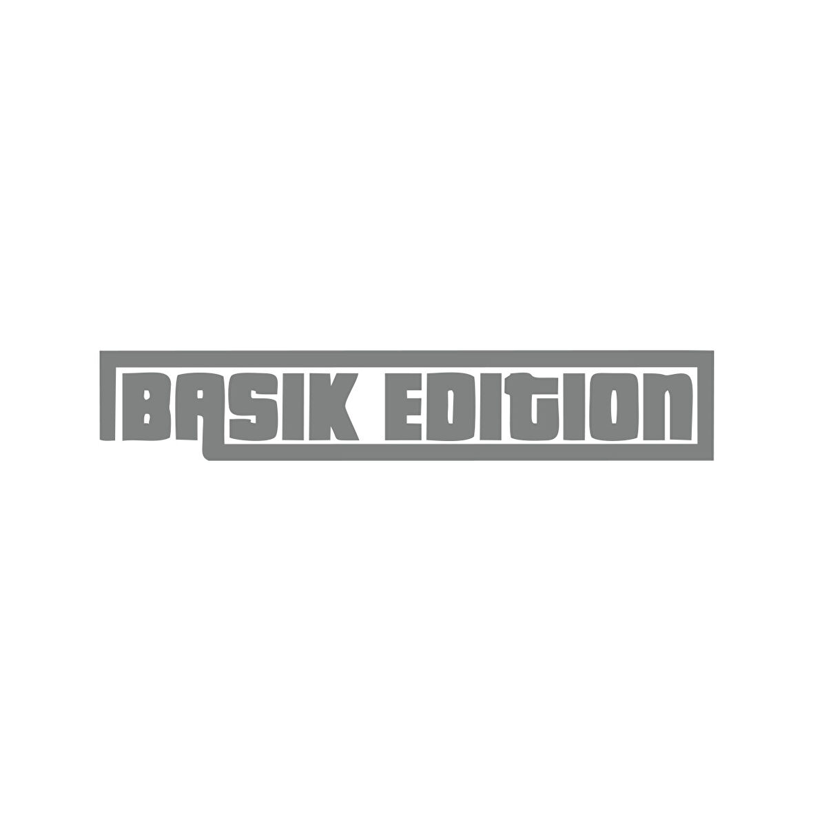 Basık Edition Araba Sticker 17x17 Cm Gri