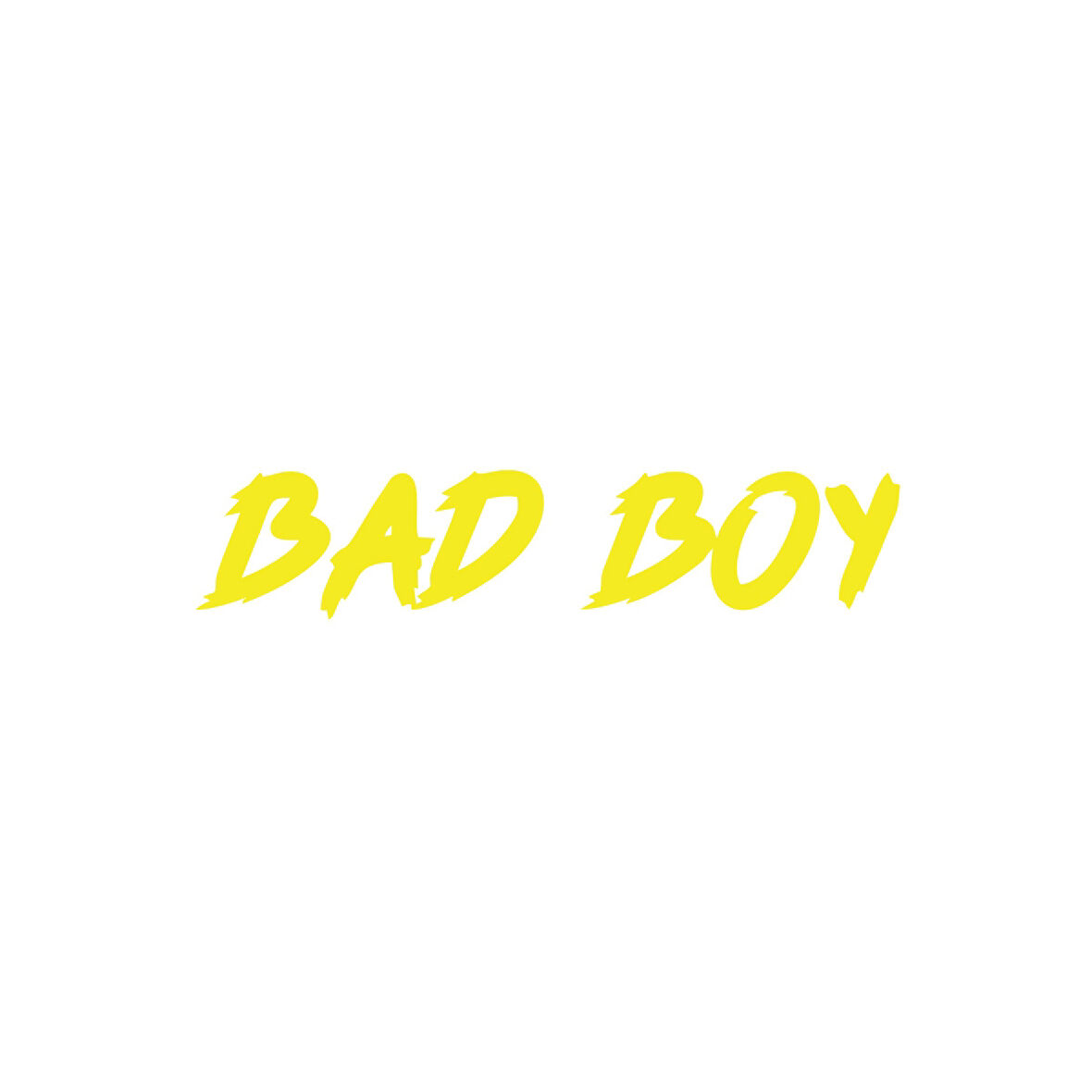 Bad Boy Araba Sticker 17x17 Cm Sarı