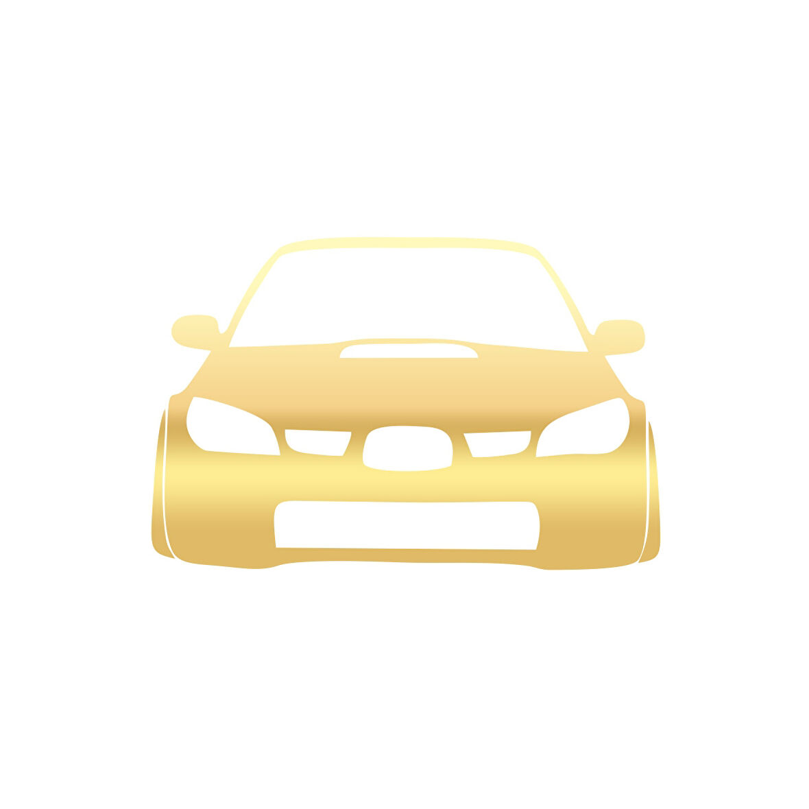 Araba Stickeri 17x17 Cm Gold