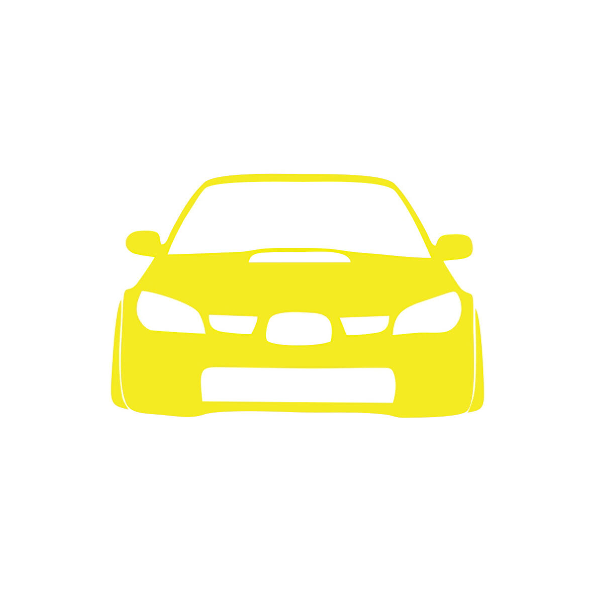 Araba Stickeri 17x17 Cm Sarı