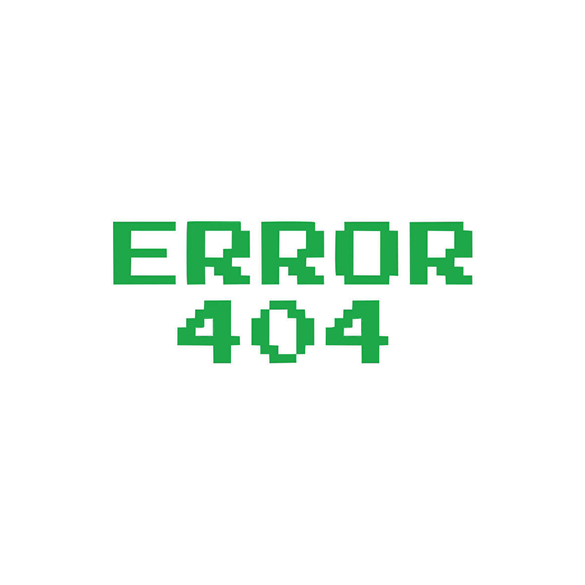 Error 404 Araba Stickeri 17x17 Cm Yeşil