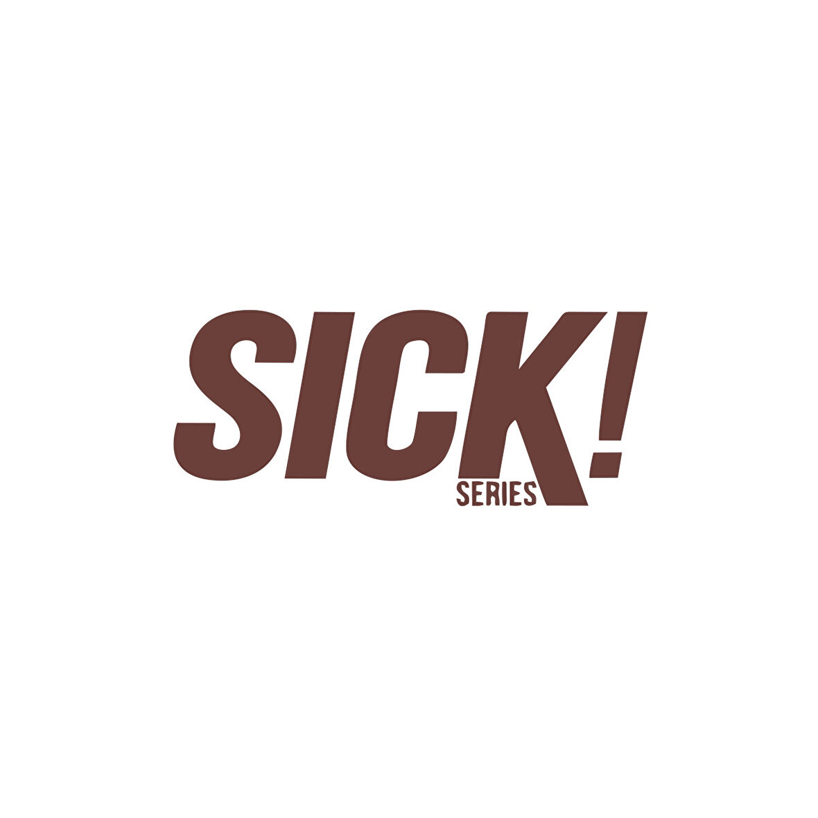 Sick Series Araba Sticker 17x17 Cm Kahverengi