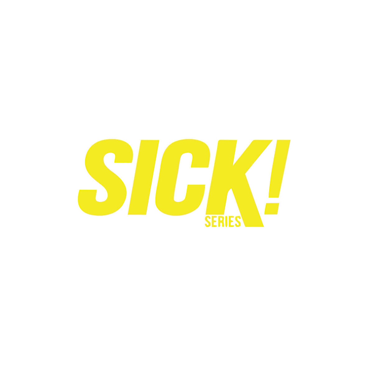 Sick Series Araba Sticker 17x17 Cm Sarı