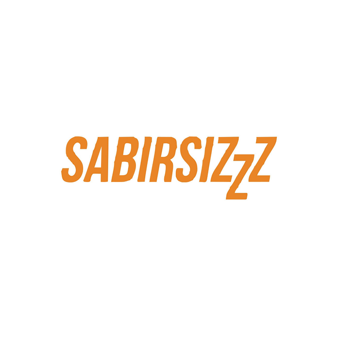 Sabırsızzz Araba Sticker 17x17 Cm Turuncu