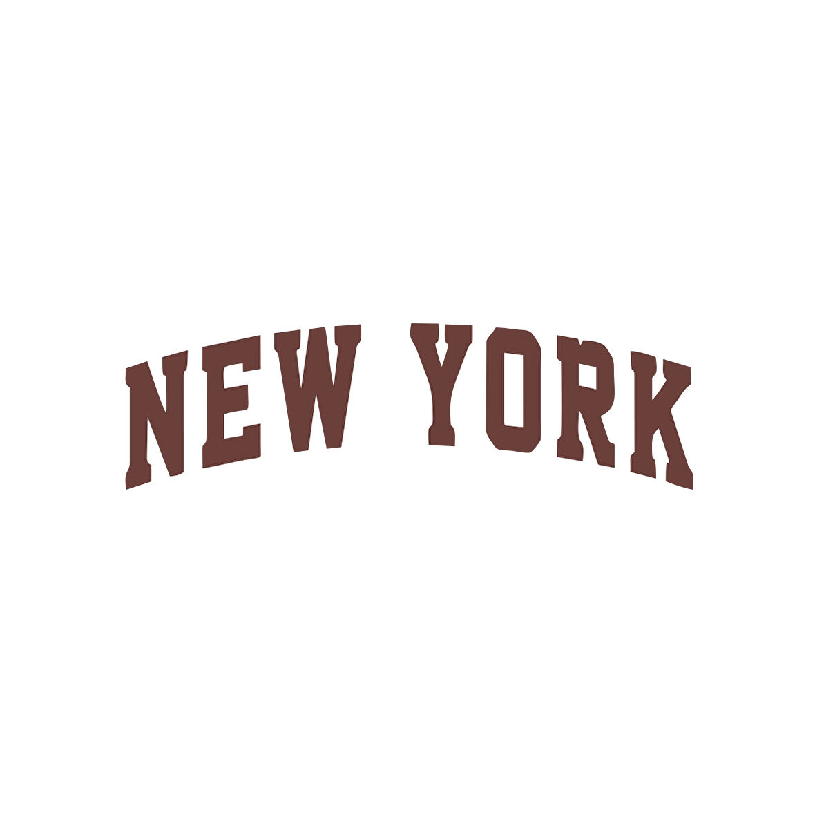 New York Araba Sticker 17x17 Cm Kahverengi