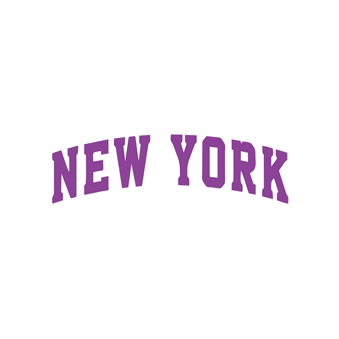 New York Araba Sticker 17x17 Cm Mor