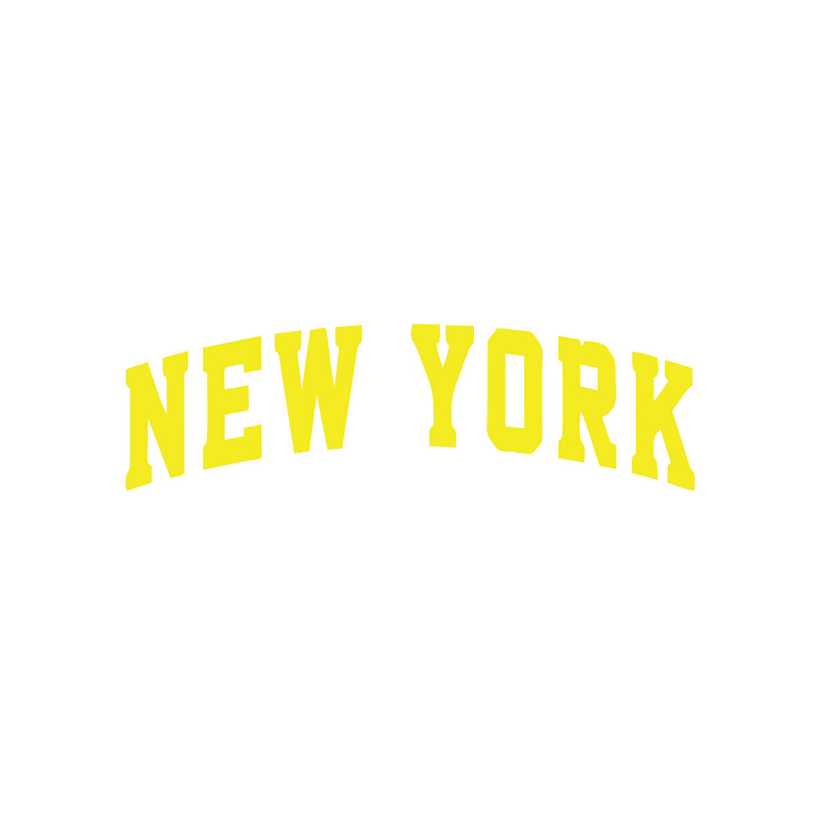 New York Araba Sticker 17x17 Cm Sarı