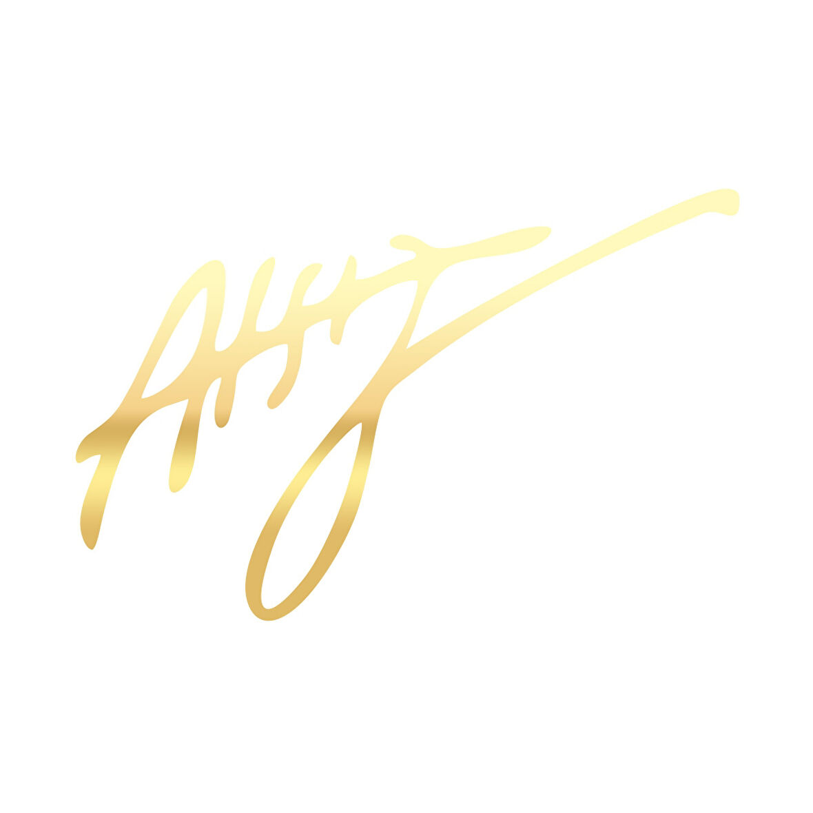 Nihal Atsız İmza Araba Sticker 17x17 Cm Gold