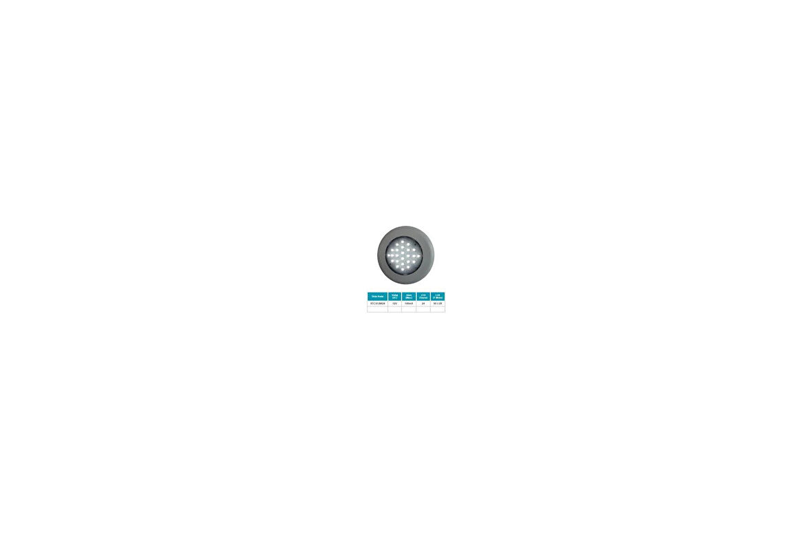 TAVAN LAMBA 12 24 LEDLİ 6500K BEYAZ (SU GEÇİRMEZ) (100 MM) (BUTONSUZ) SANEL 12V-24V SPOT 