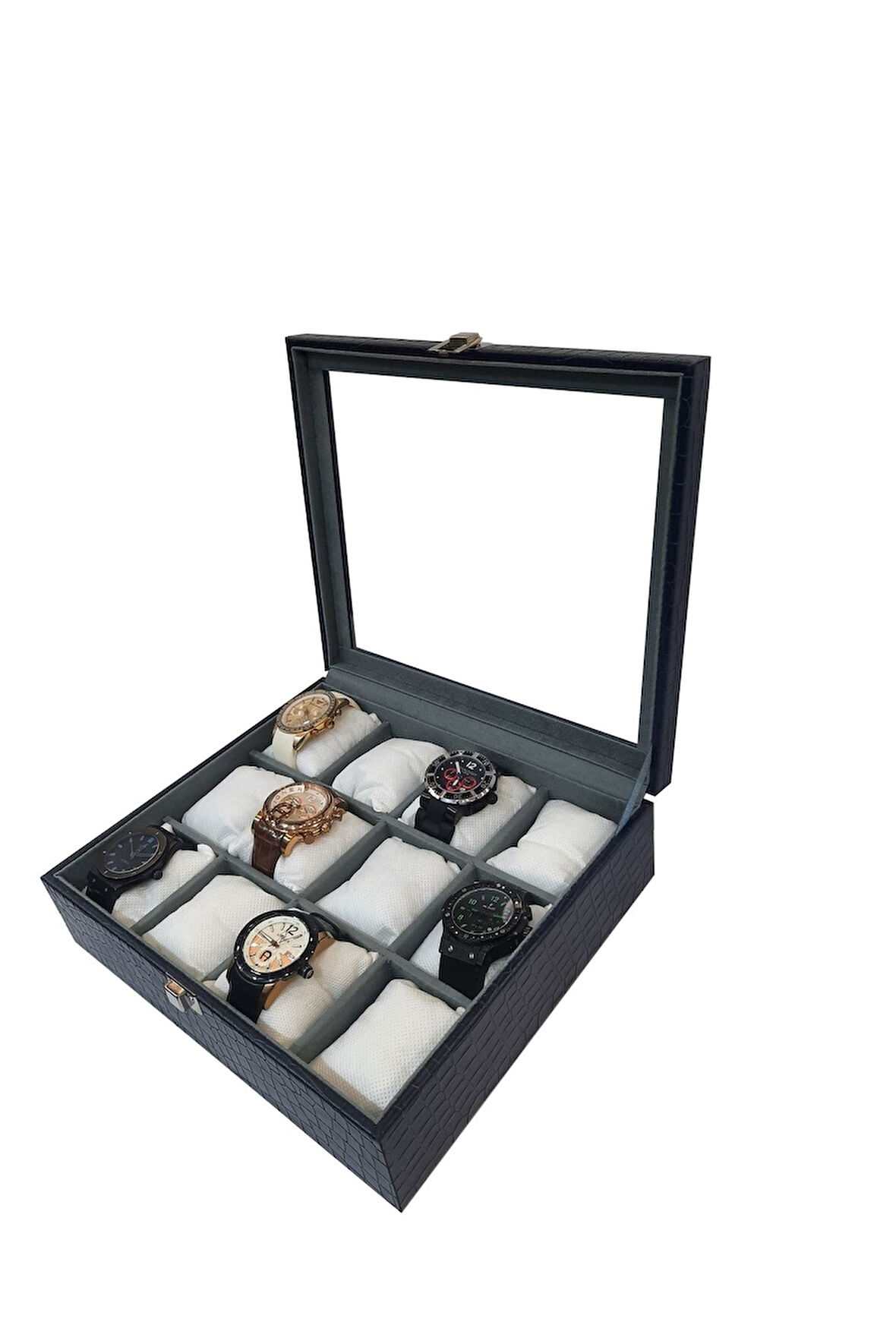 Saat Kutusu 12'li Lacivert Kroko