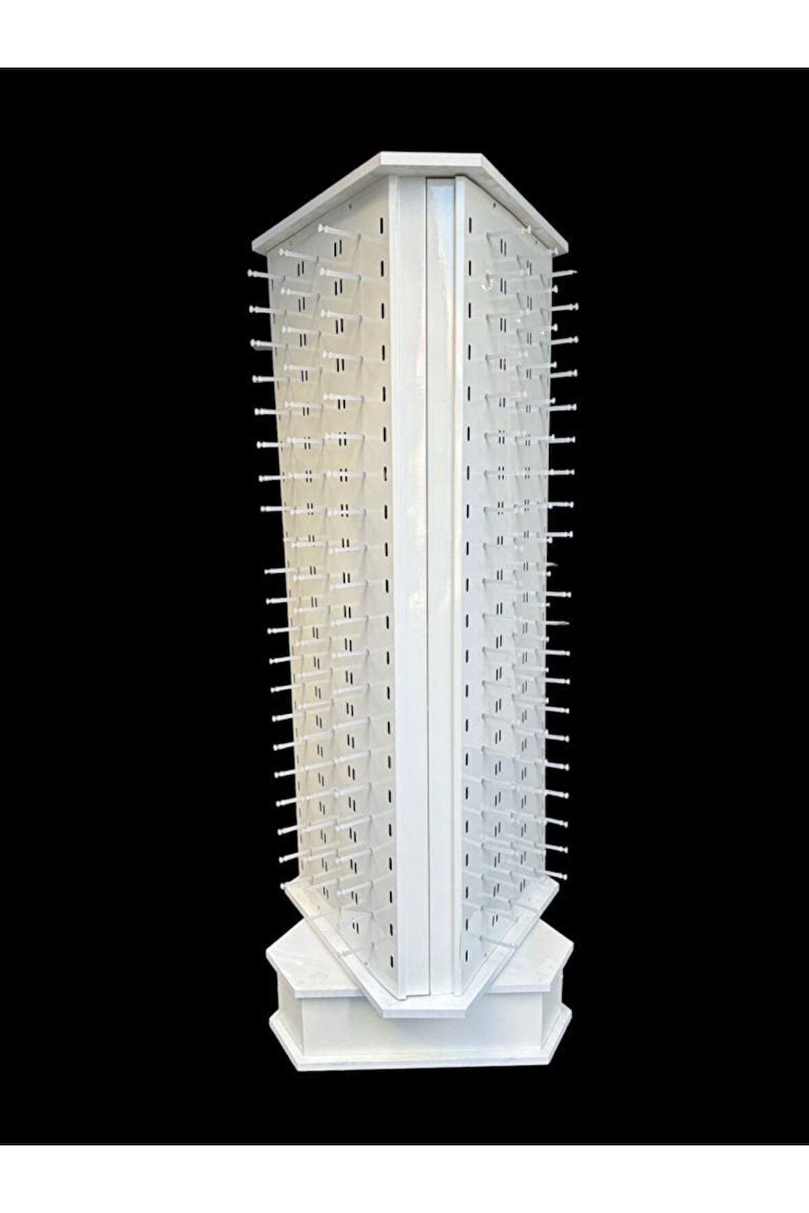 Gözlük Standı 196'lı Metal Gövde Ahşap Ayaklı Dönerli Model