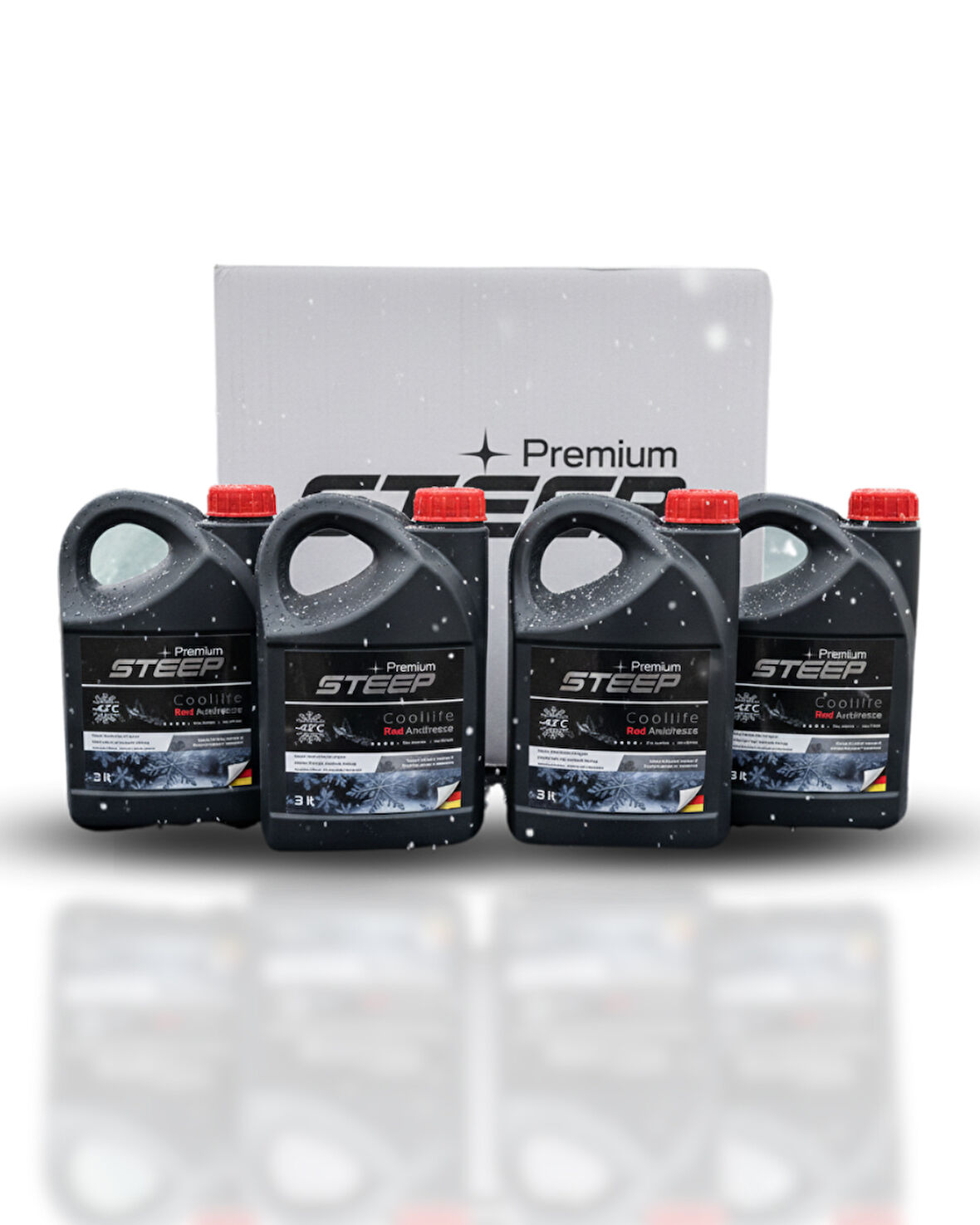 STEEP Coollife Antifriz -42 Derece Kırmızı 3 Lt 4 Adet