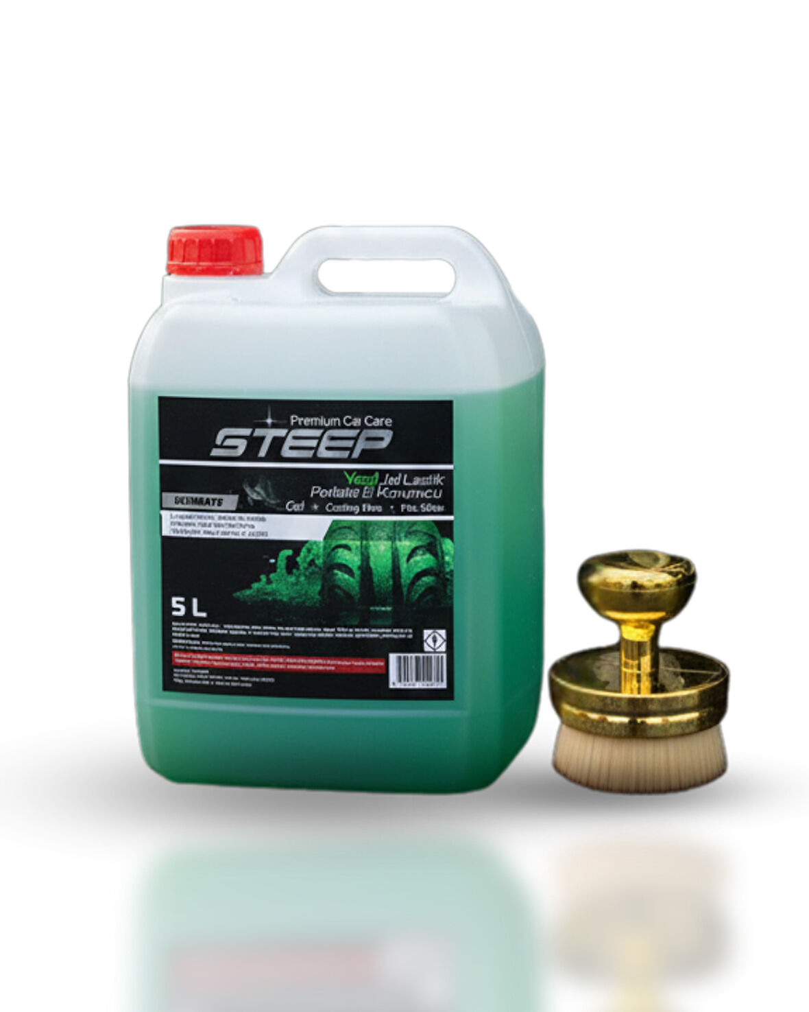 STEEP Ultimate Jel Lastik Parlatıcı Yeşil 5 Lt Gold Lastik Parlatma Fırçası