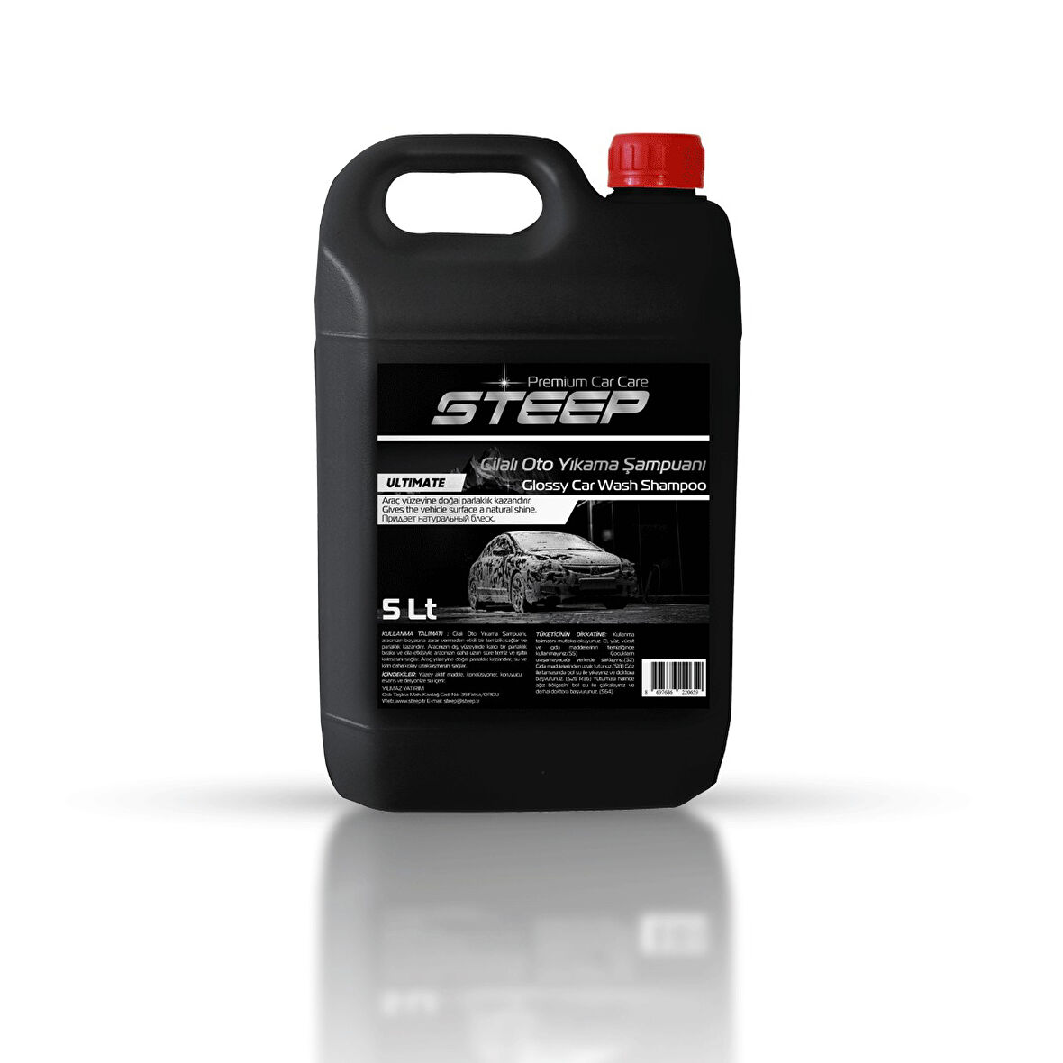 STEEP Ultimate Cilalı Oto Şampuan Ph Nötr 5 Lt