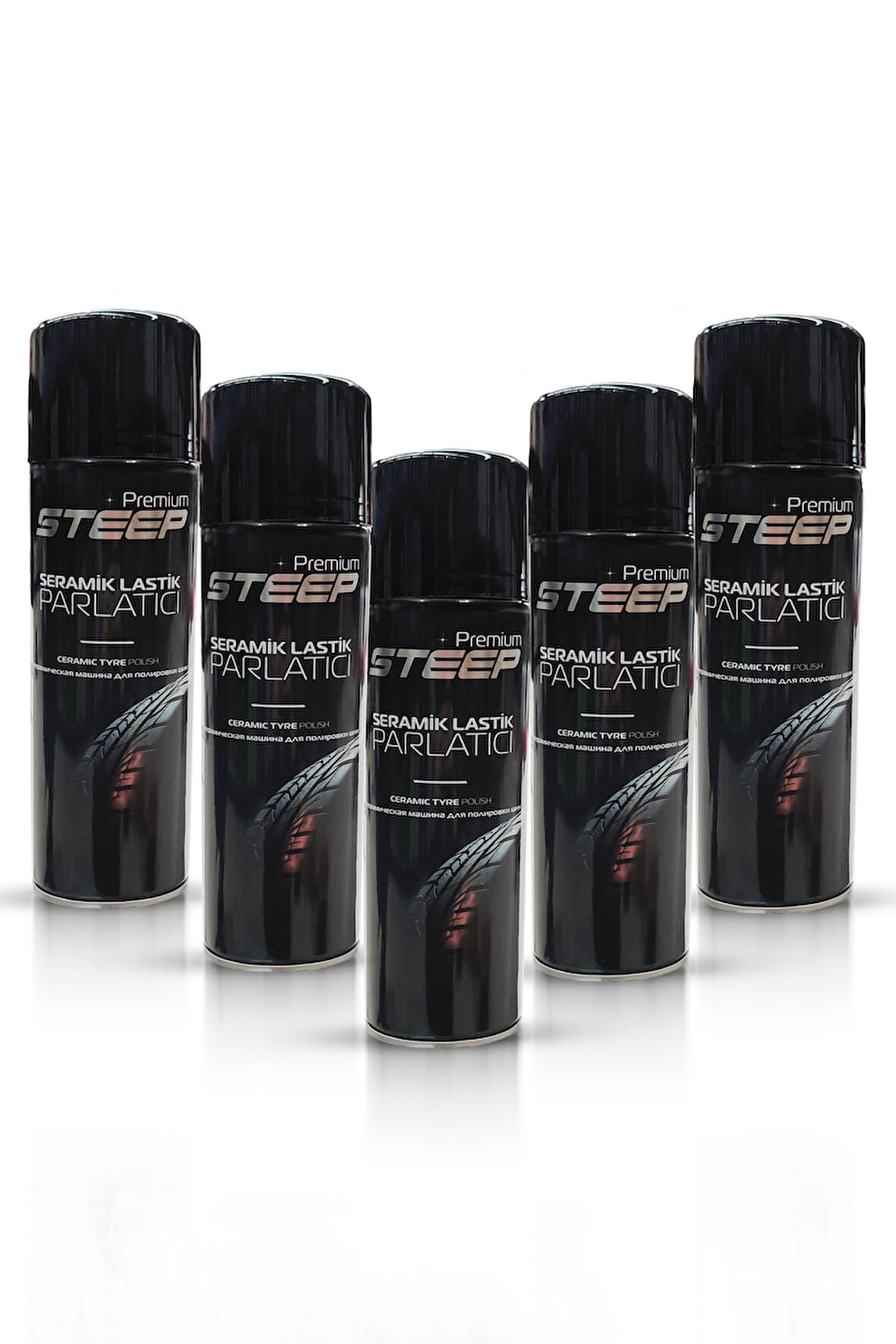 STEEP Seramik Lastik & Tampon Parlatıcı Sprey 5 Adet 500ml