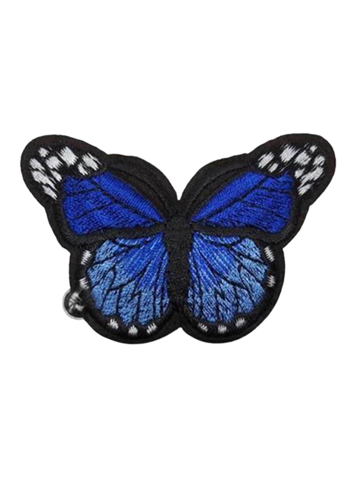 Aplike Ütü İle Yapışan Kelebek Lacivert Arma 7x5 cm