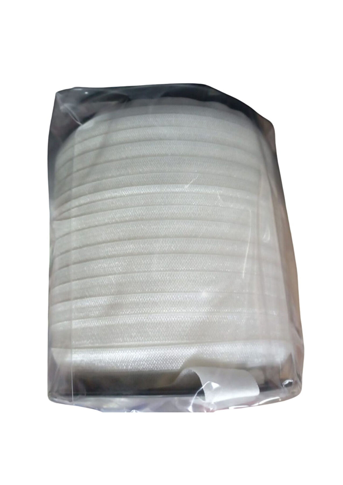 Çamaşır Lastiği Düz 1 cm  1 Metre Ekru