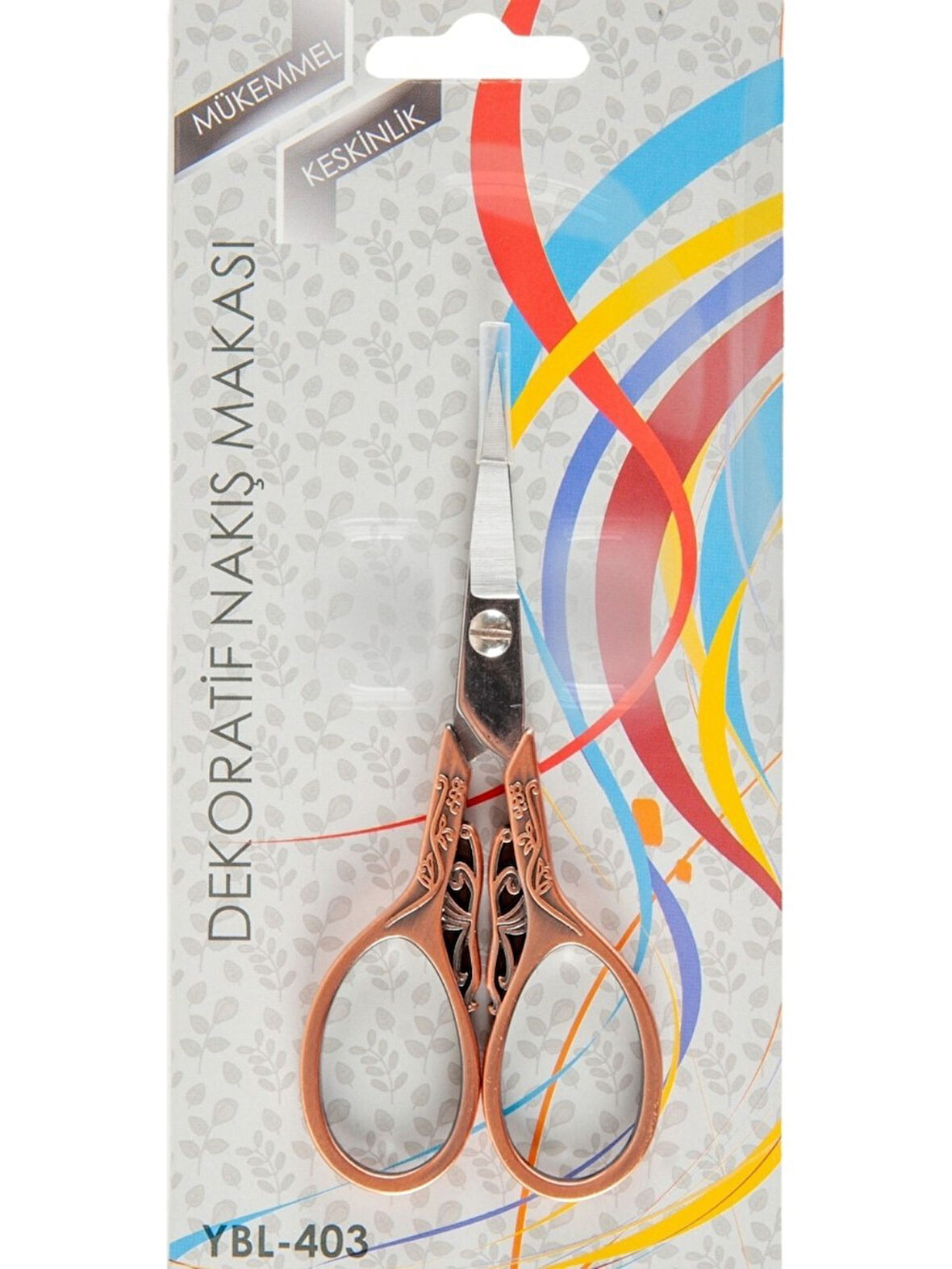 Sylar Nakış Makası Dekoratif Bakır Kelebek YBL-403 Model 18