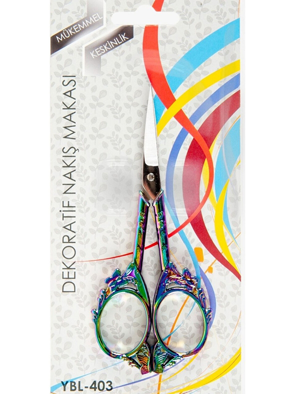 Sylar Nakış Makası Dekoratif Renkli Kelebek YBL-403 Model 23