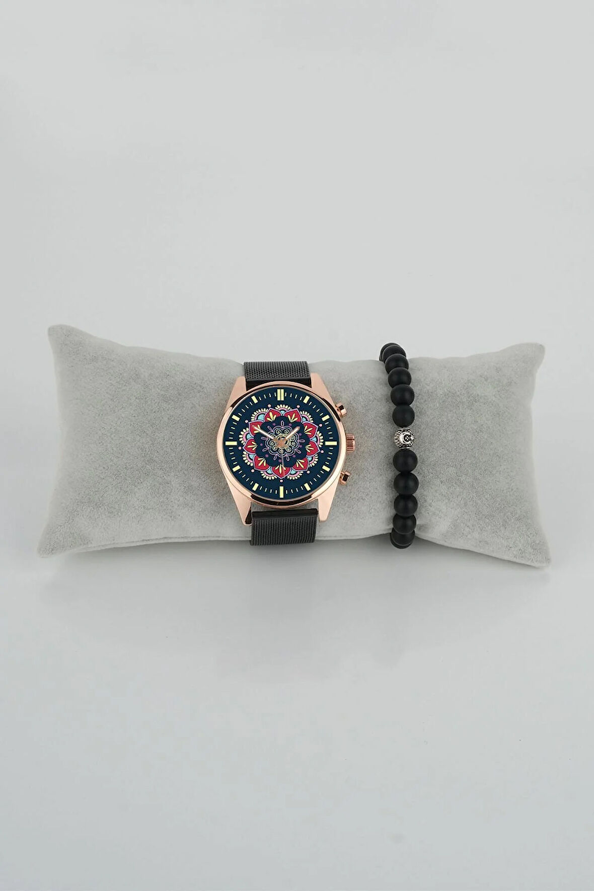 Sanatsal Tasarım Model 7 Mandala Sade Kadran Kadın Kol Saati Bileklik Hediye