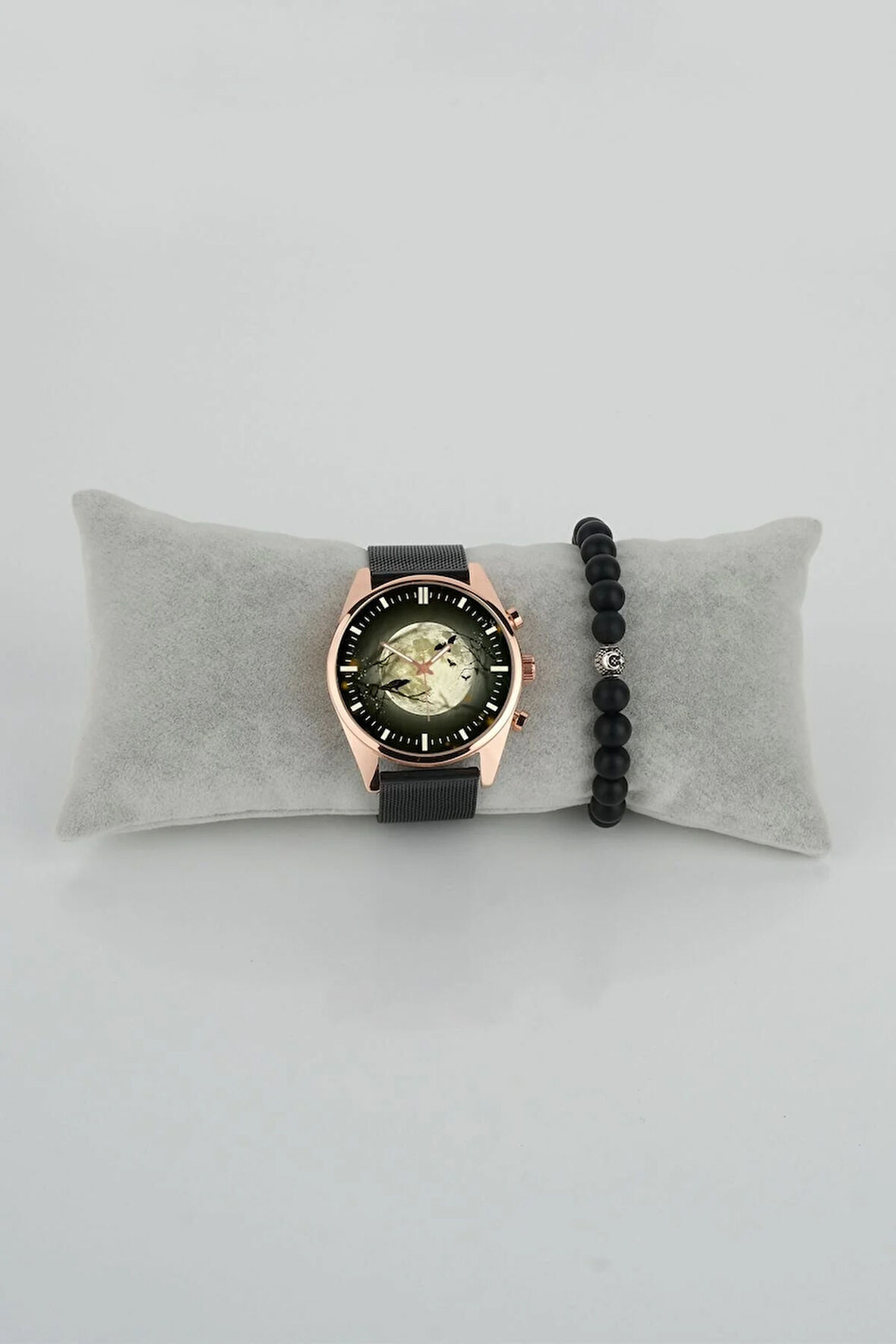 Sanatsal Tasarım Model 19 Dolunay Sade Kadran Kadın Kol Saati Bileklik Hediye