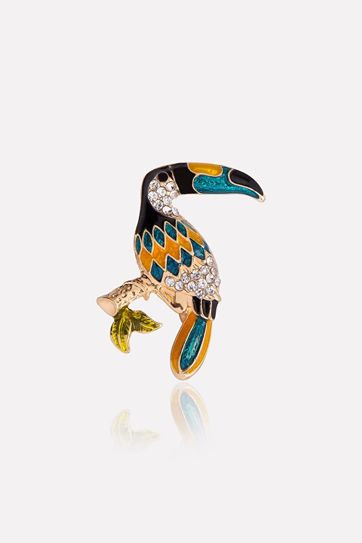 Tropikal Tukan Kuş Broş