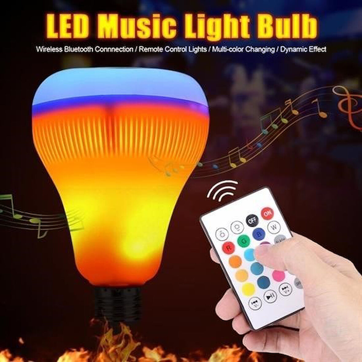 Sylar Kumandalı Bluetooth Hoparlör Ampul LD-37