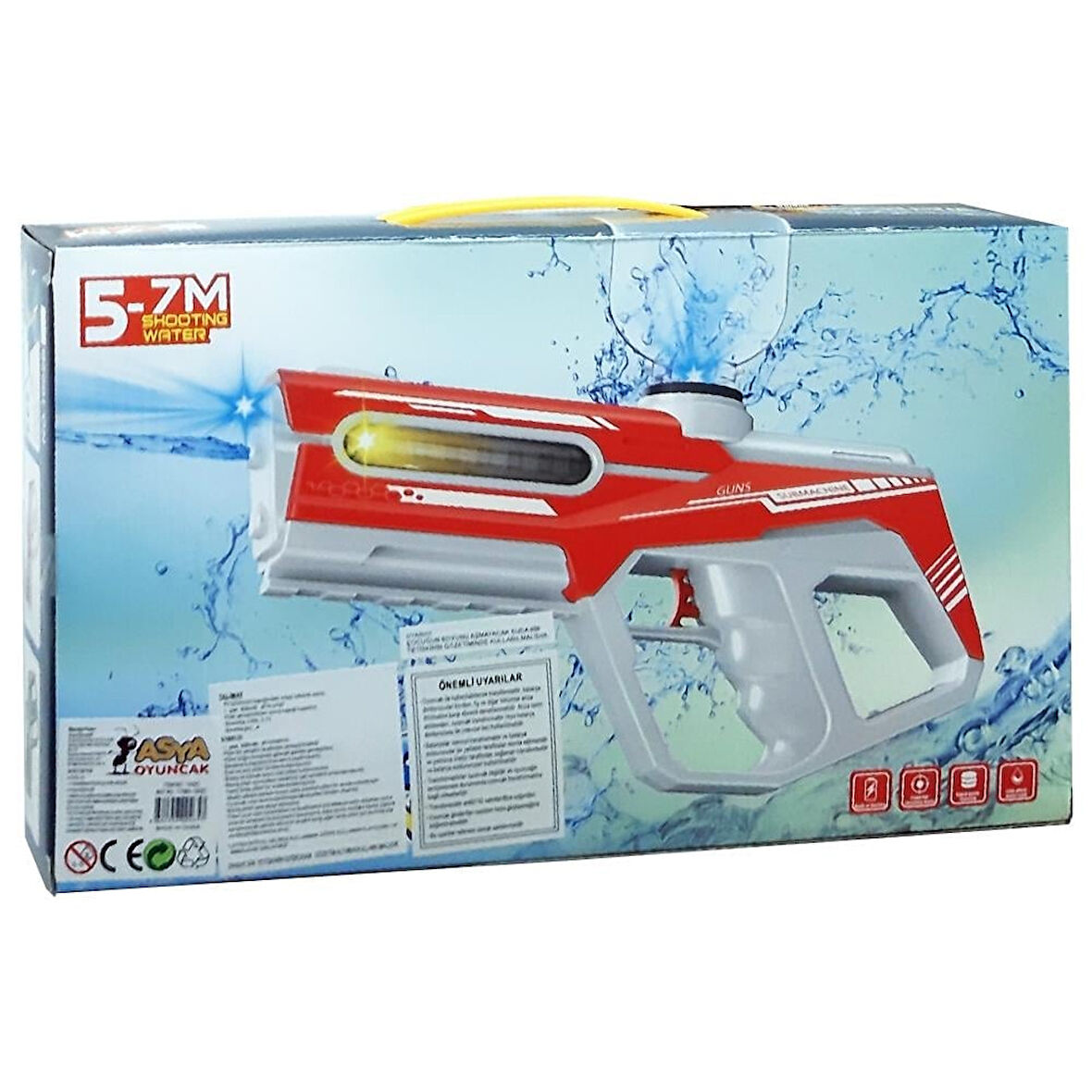Şarjlı Pilli Su Tabanca 200ml.25cm