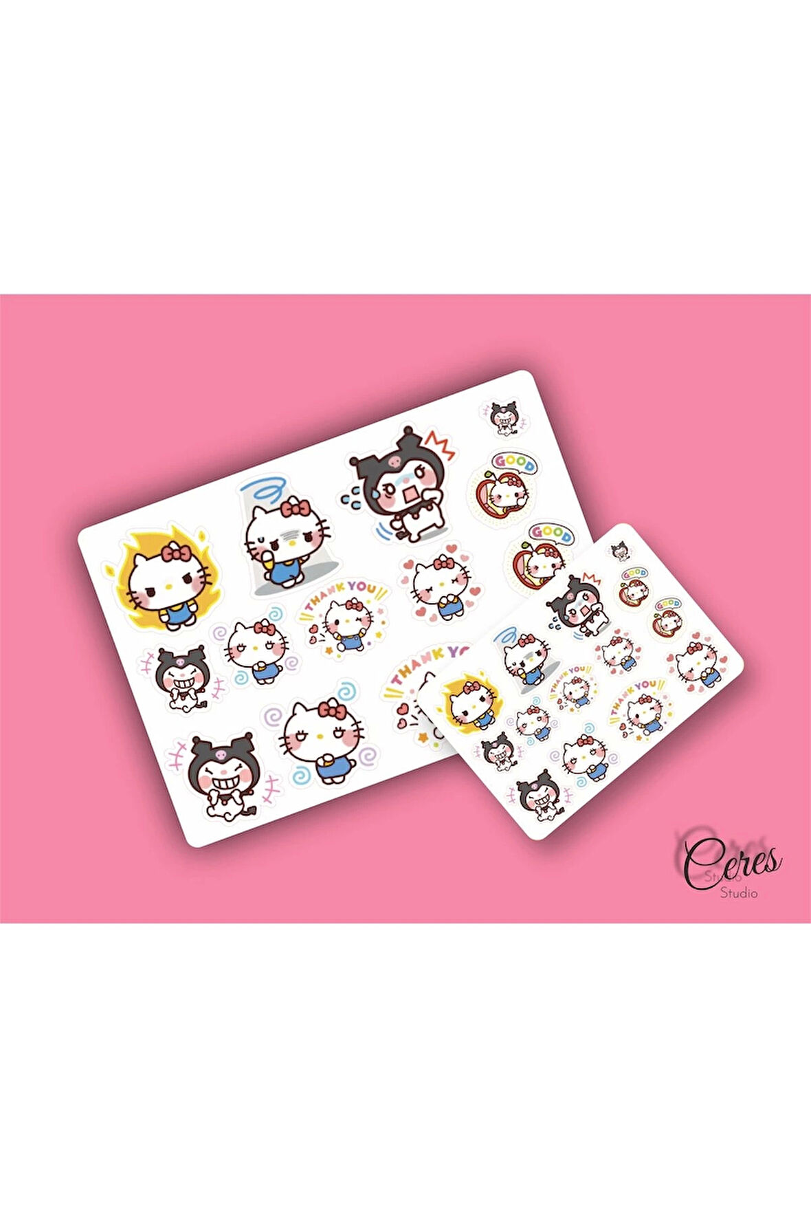 Hello Kitty Sanrio Karışık Sticker Set Etiket (9x13)