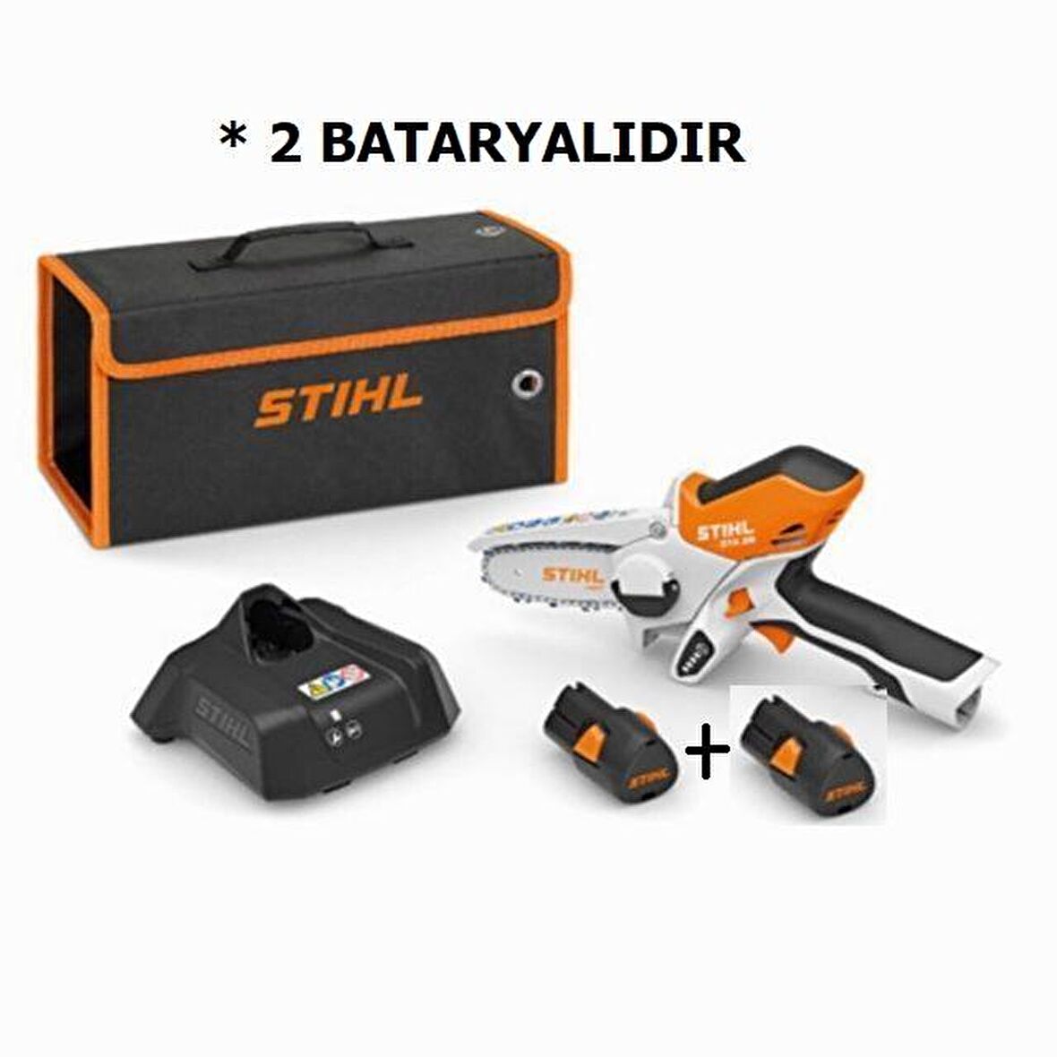 STİHL GTA 26 AKÜLÜ ŞARJLI BUDAMA TESTERESİ ÇİFT BATARYALI