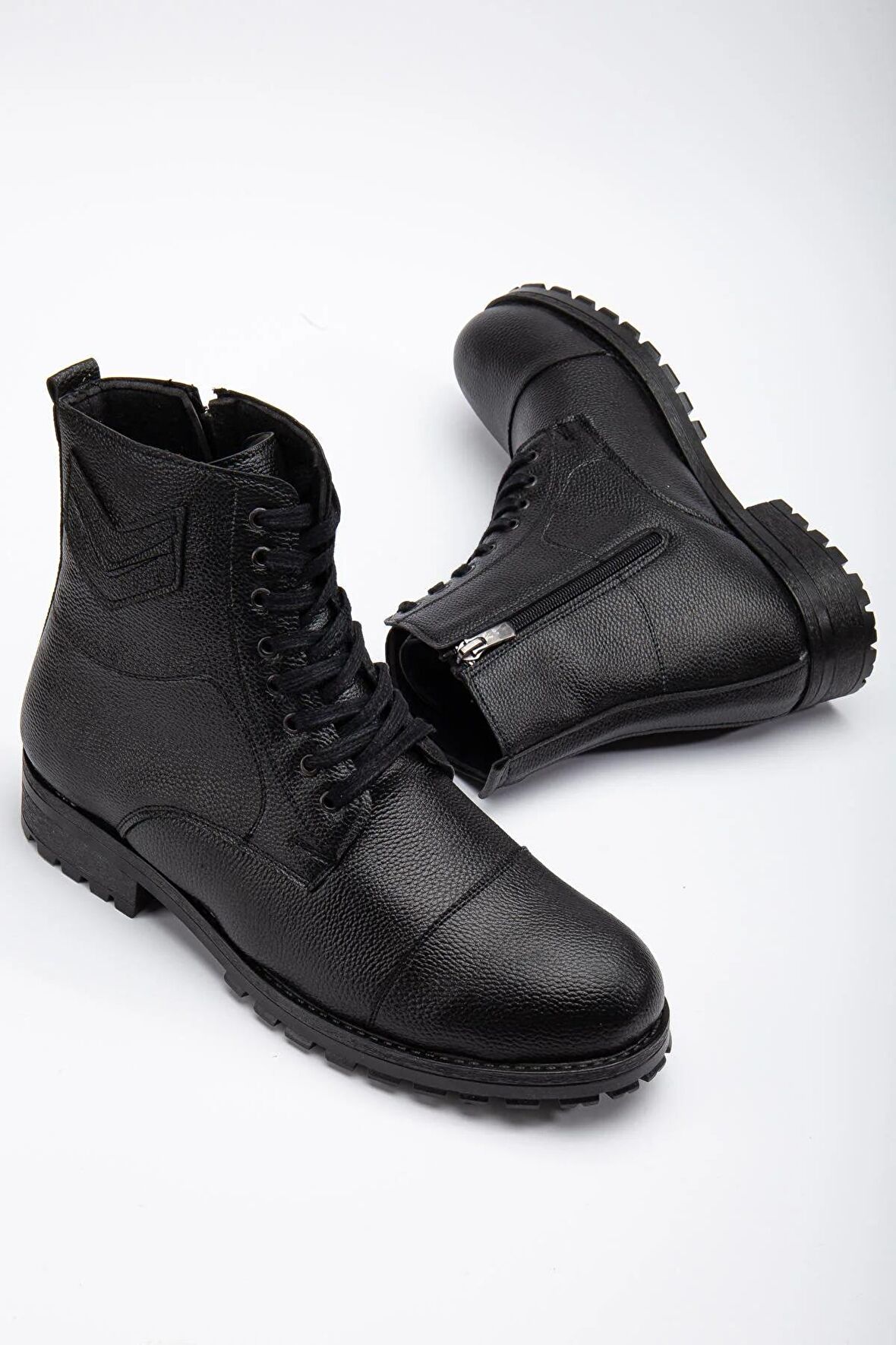 Siyah Günlük Soğuk Ve Su Geçirmez Unisex Rahat Postal Bot