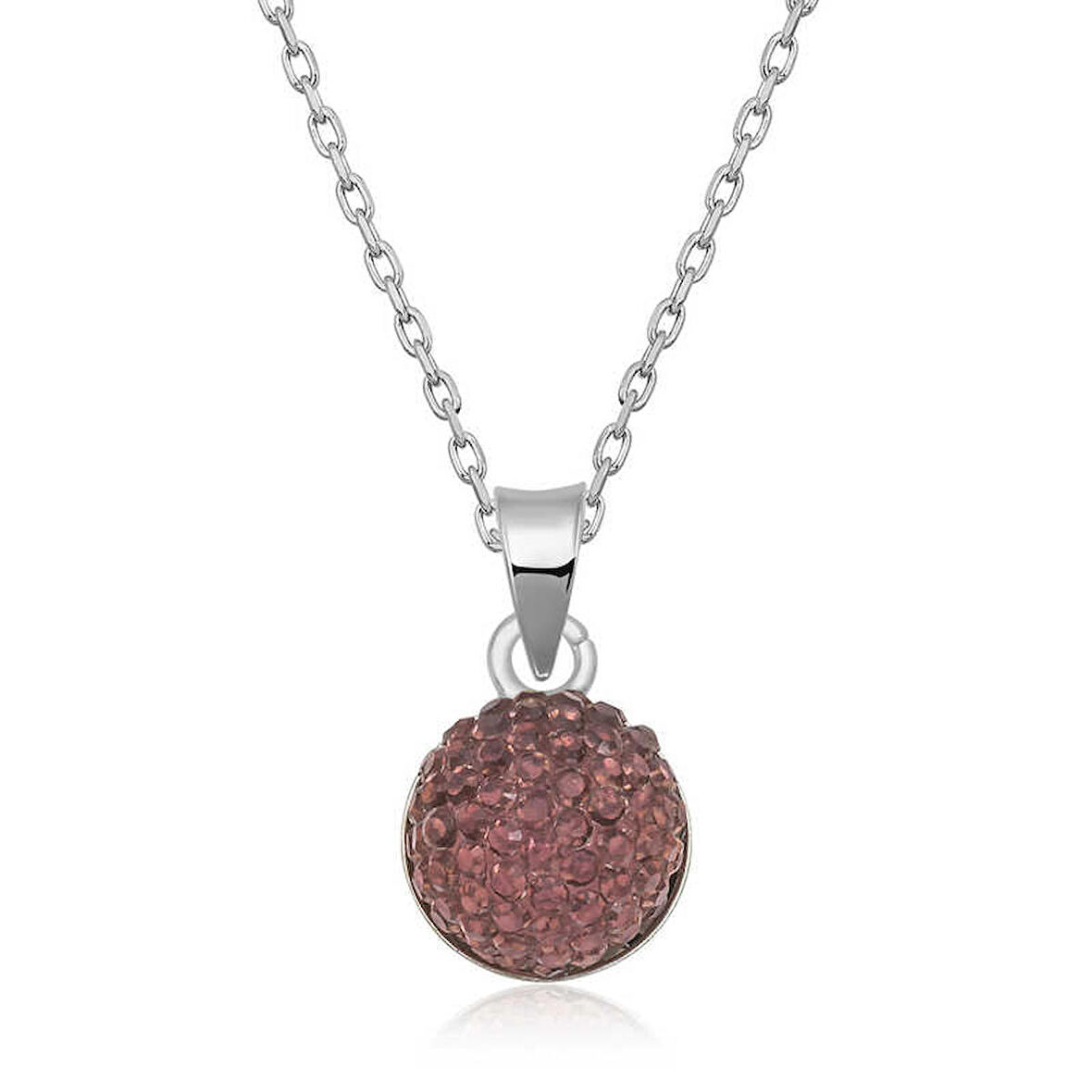 STİLLOVE Gümüş Kristal Taşlı Kadın Kolye