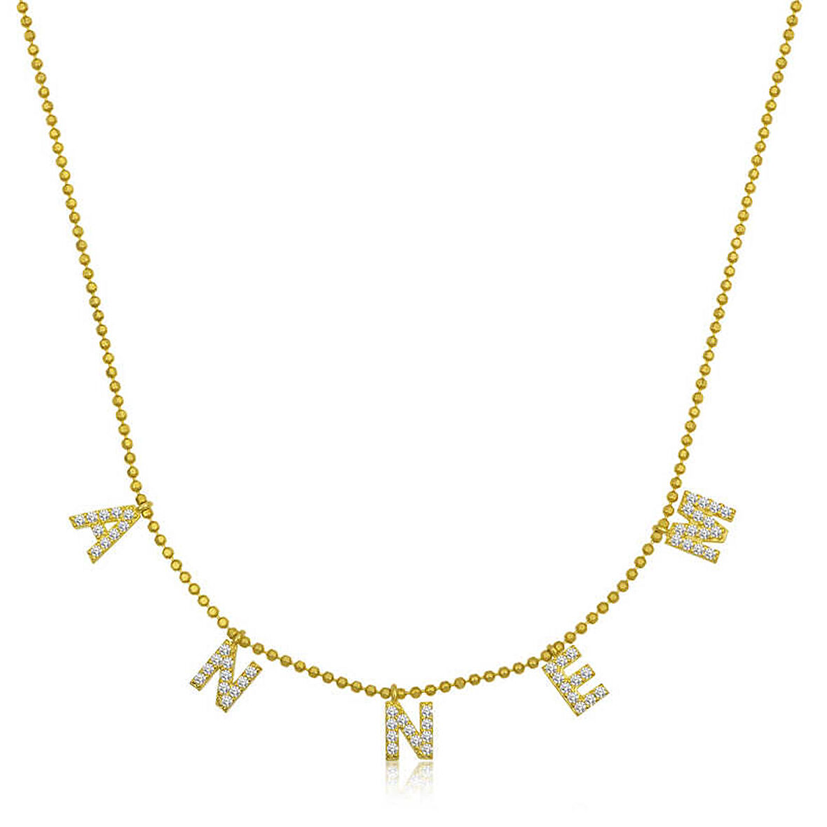 STİLLOVE ​Gümüş Gold Annem Yazılı Kadın Kolye